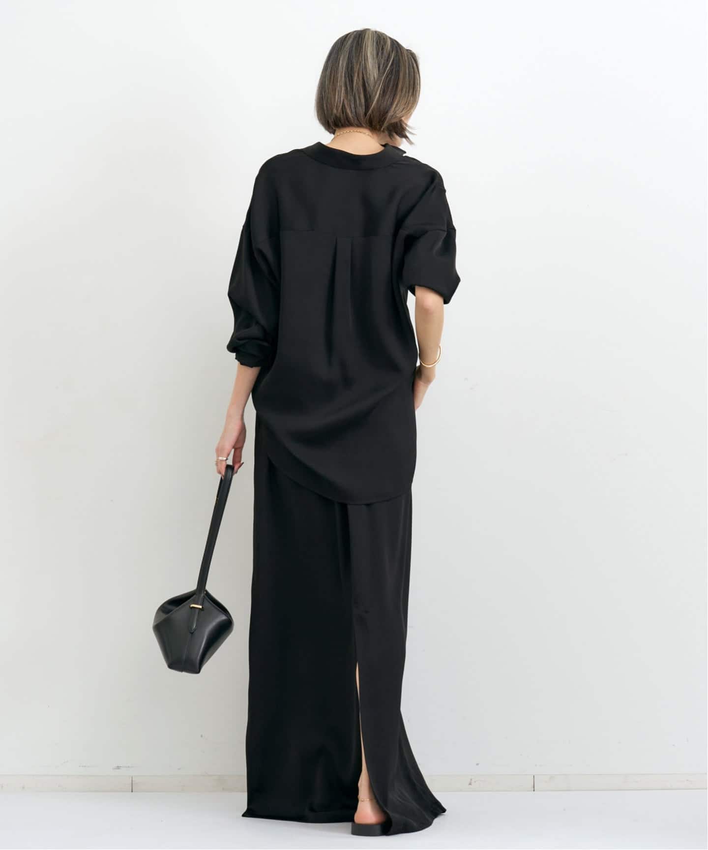 Washable Silk Skirt（ロング・マキシ丈スカート）｜L'Appartement