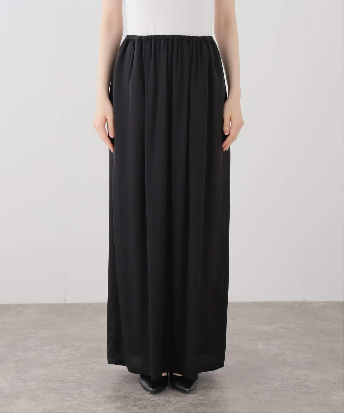 Washable Silk Skirt（ロング・マキシ丈スカート）｜L'Appartement