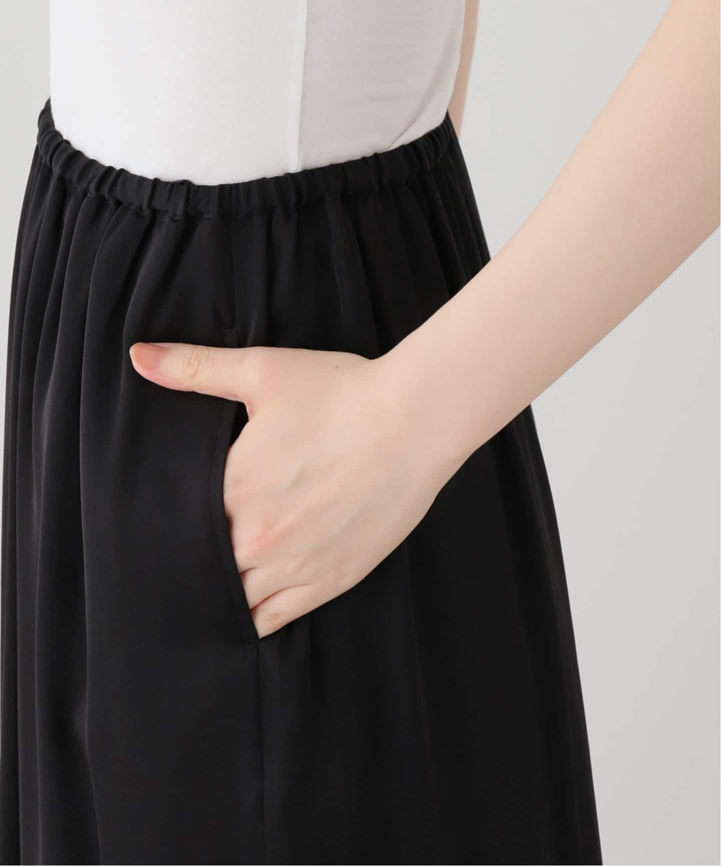 Washable Silk Skirt（ロング・マキシ丈スカート）｜L'Appartement