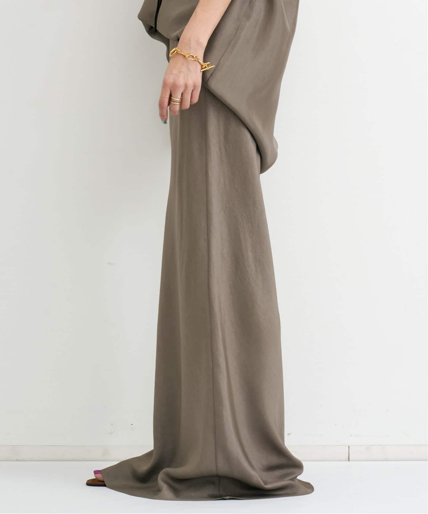 TWILL VINTAGE MAXI SKIRT（ロング・マキシ丈スカート）｜L