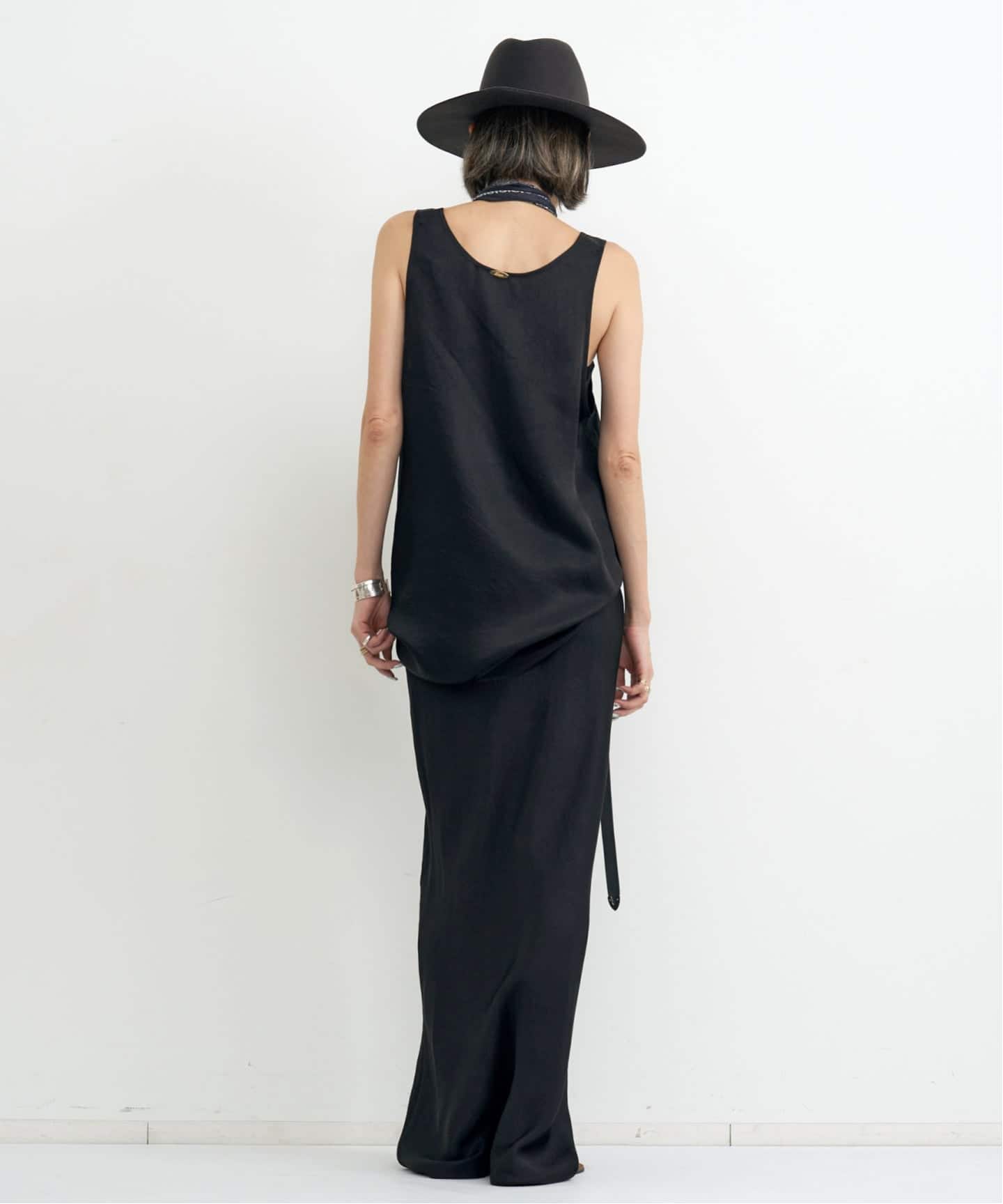 TWILL VINTAGE MAXI SKIRT（ロング・マキシ丈スカート）｜L