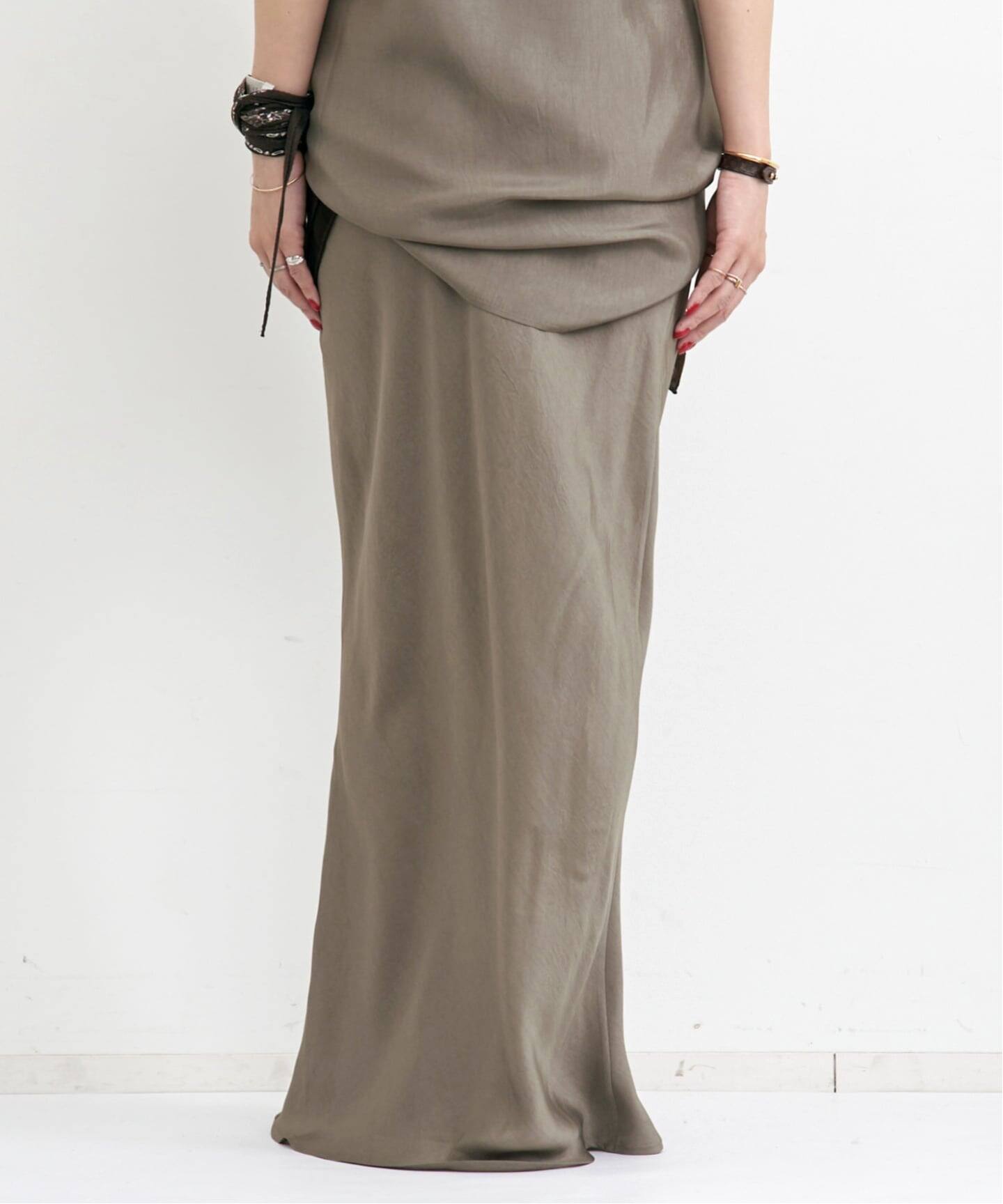 TWILL VINTAGE MAXI SKIRT（ロング・マキシ丈スカート）｜L