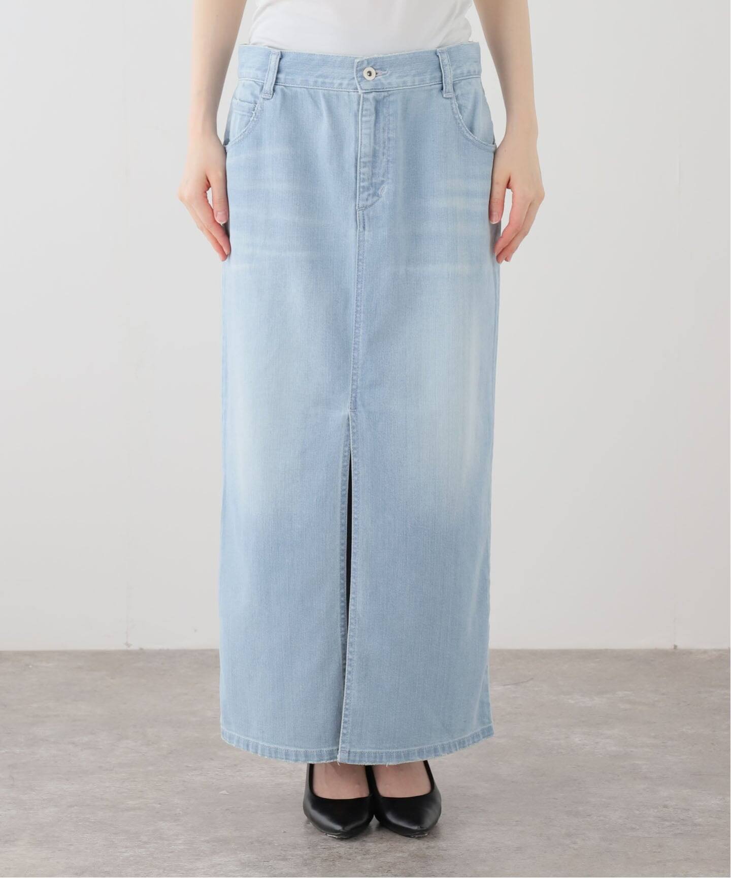 LIGHT BLUE DENIM TIGHT SKIRT（デニムスカート）｜L'Appartement