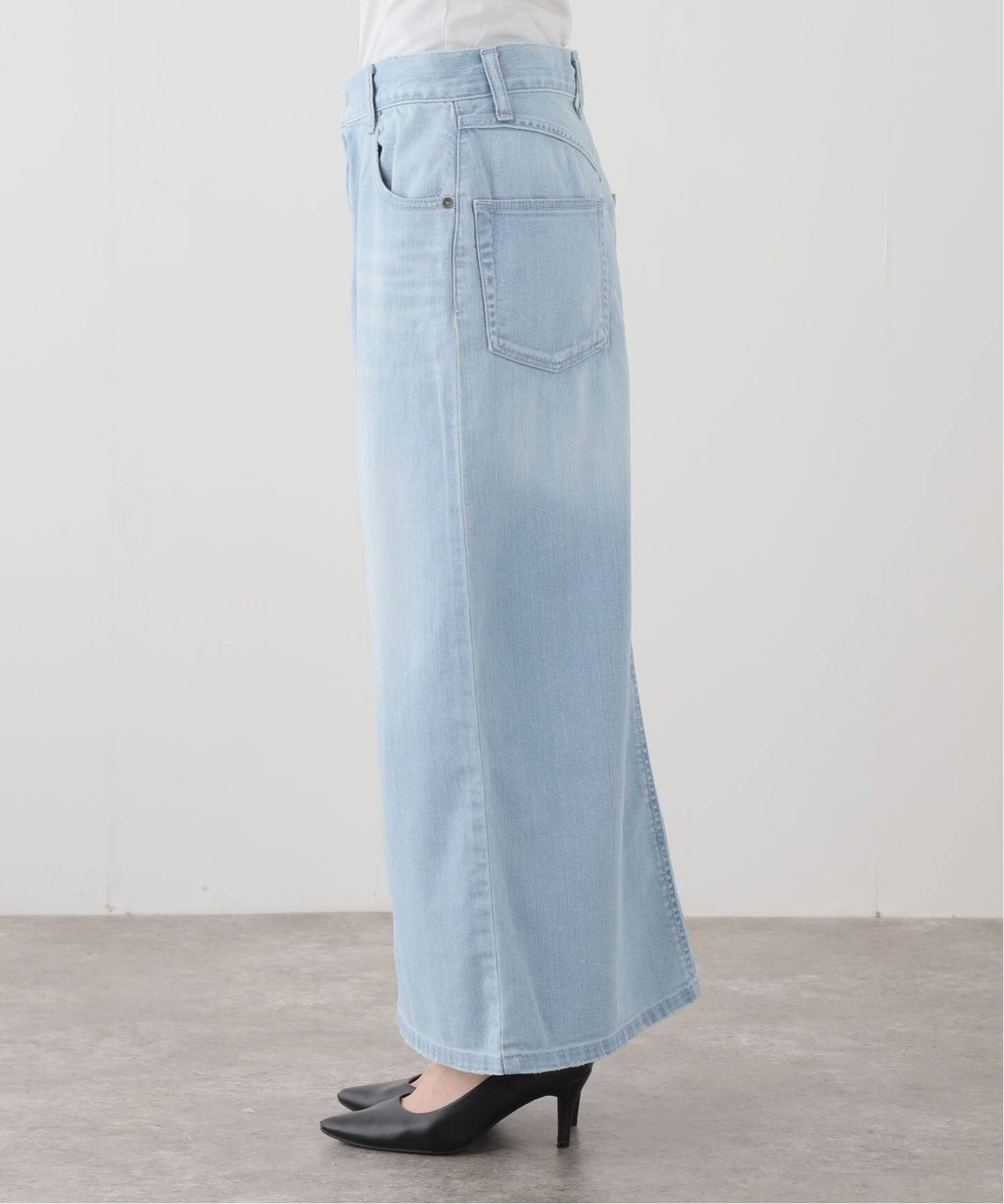 アパルトモン Denim Maxi Skirt LIGHT BLUE DENIM TIGHT SKIRT（デニムスカート）｜L'Appartement