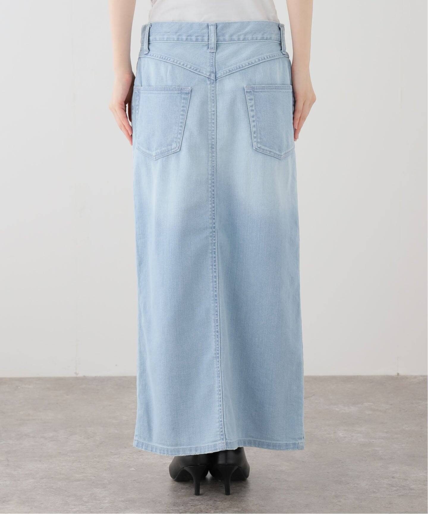 DENIM TIGHT SKIRT（デニムスカート）｜L'Appartement GOOD LIGHT BLUE