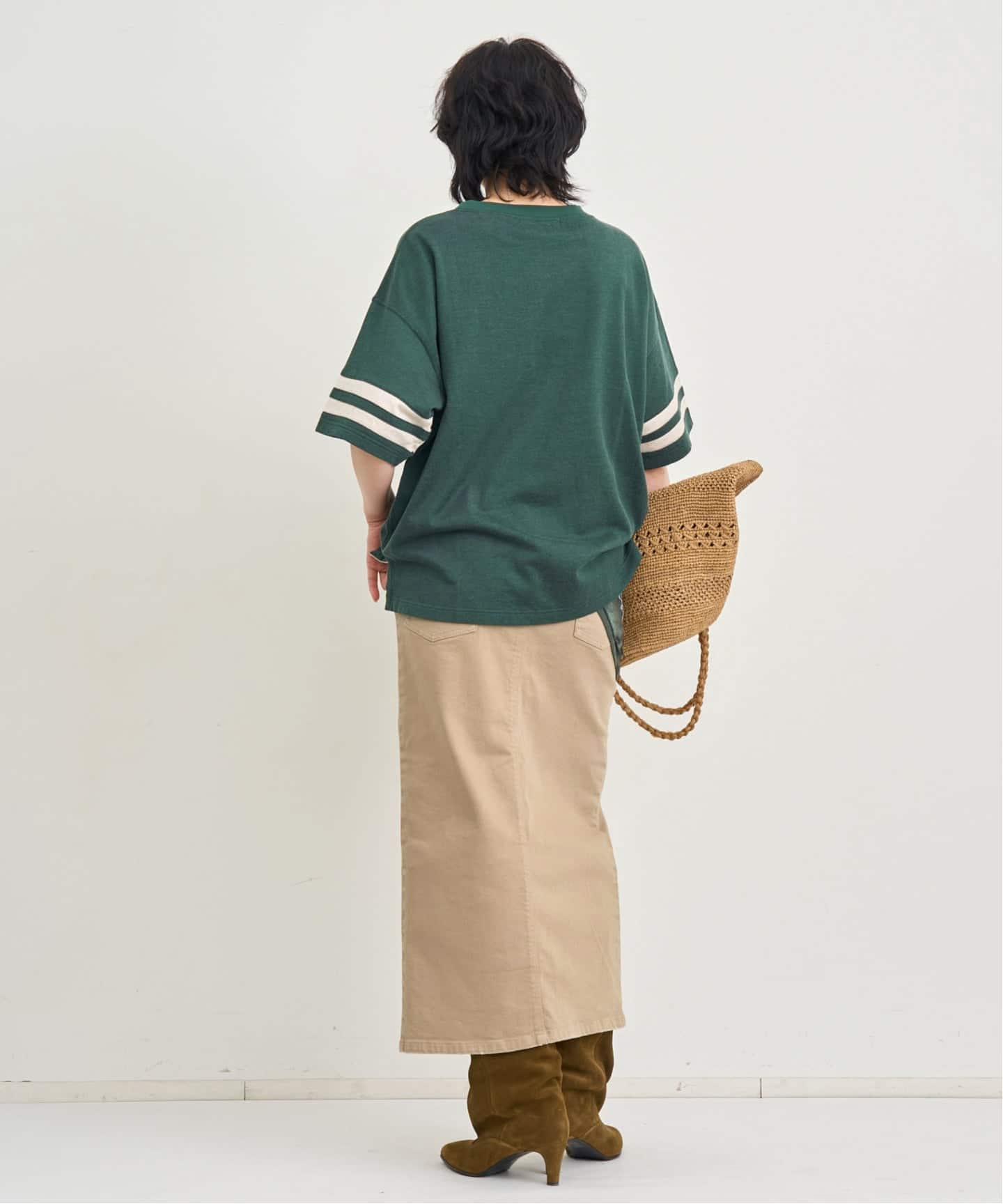 GARMENT DYE TIGHT SKIRT（デニムスカート）｜L'Appartement