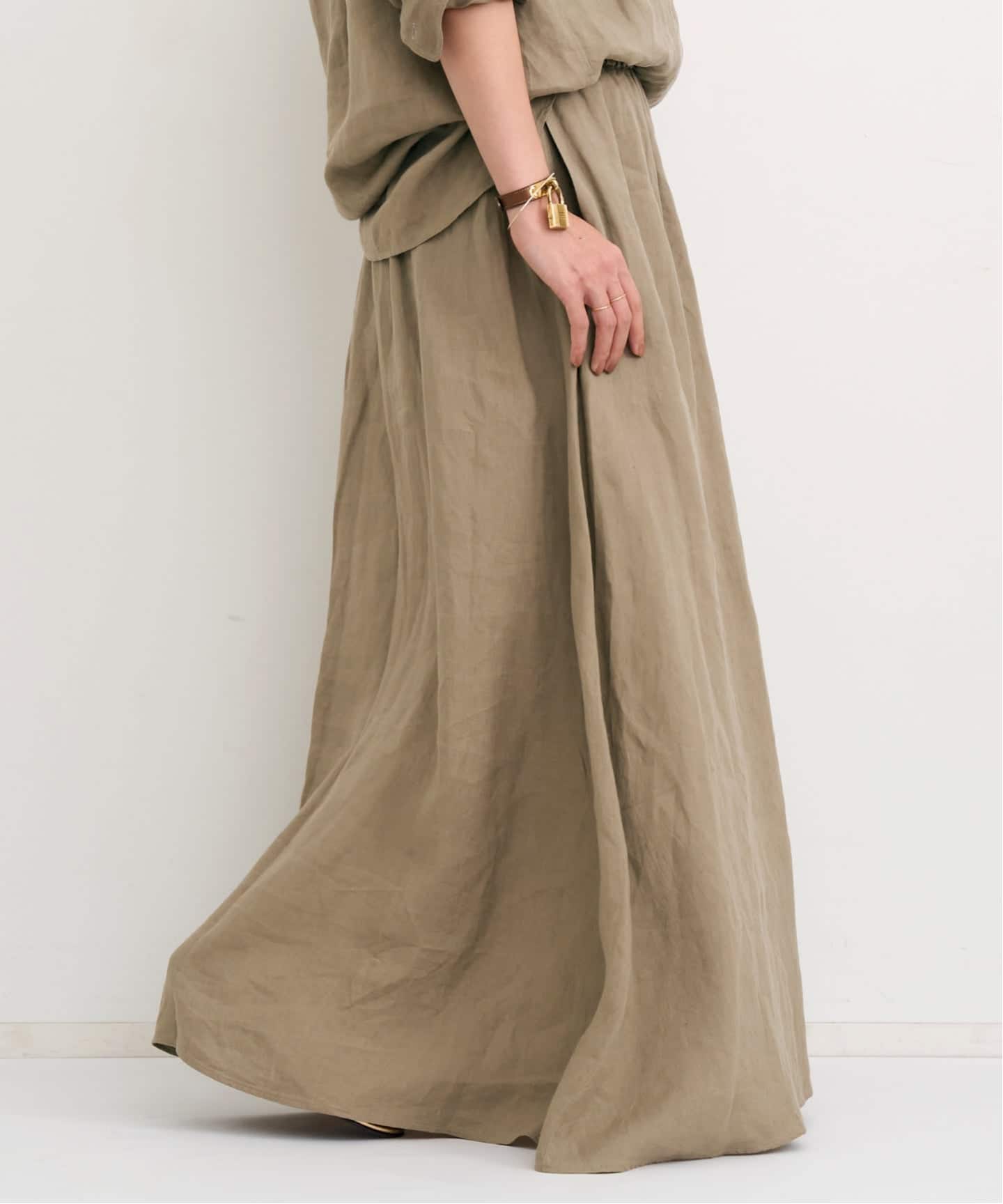スカート L'Appartement Sheer Maxi Skirt LIBECO LINEN MAXI SKIRT（ロング・マキシ丈スカート）｜L'Appartement