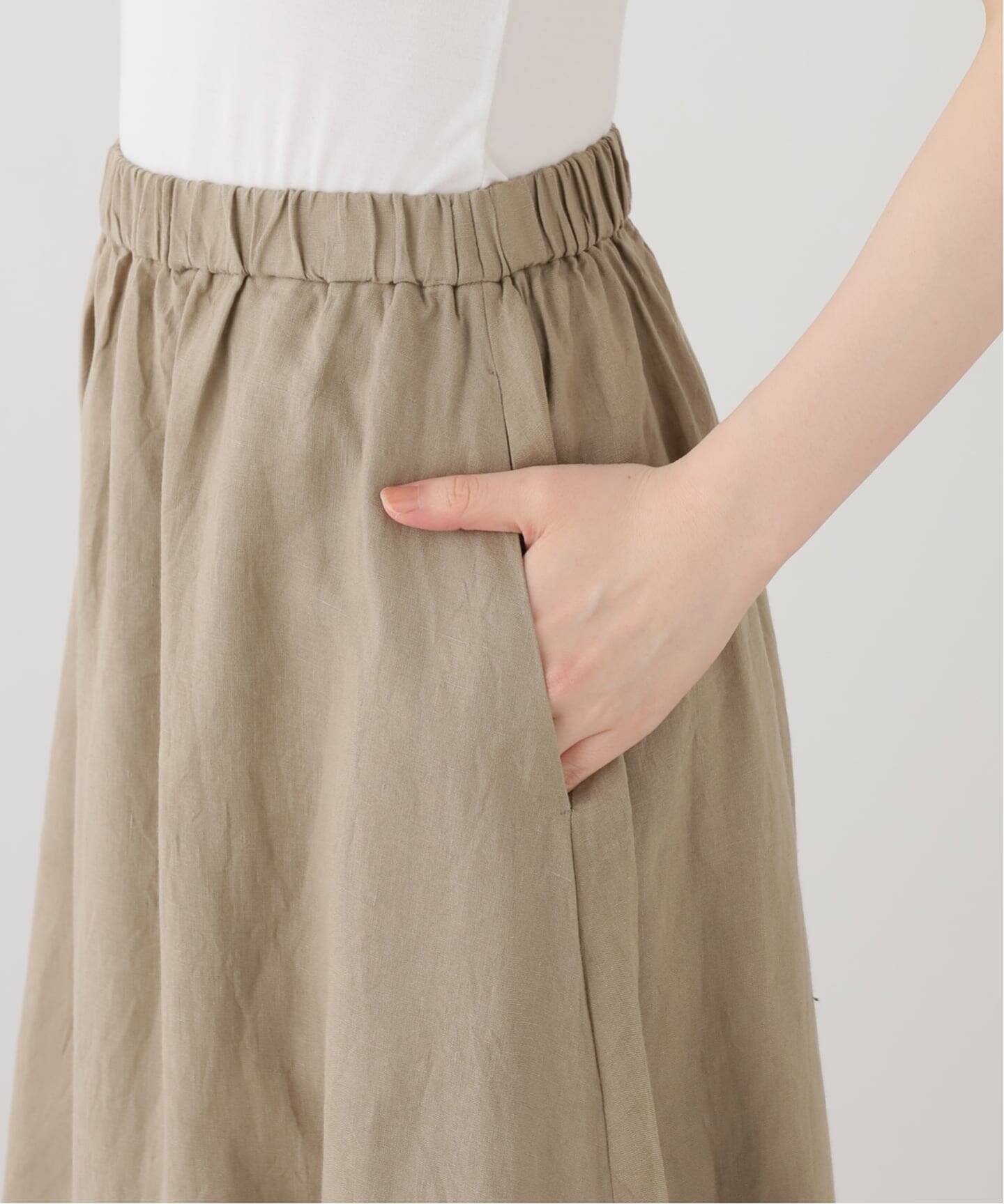 LIBECO LINEN MAXI SKIRT（ロング・マキシ丈スカート）｜L'Appartement