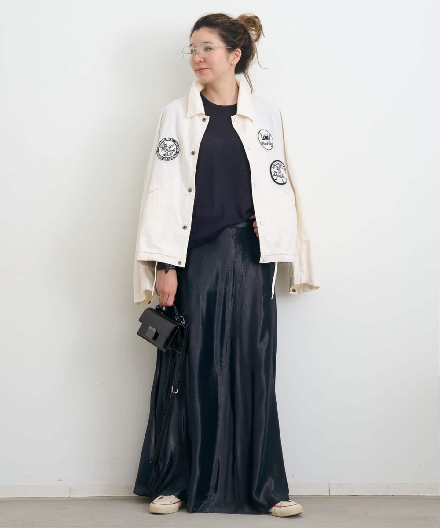 アパルトモン　インドレス INDRESS スカート INDRESS/インドレス】 PLAIN LUREX SKIRT（ロング・マキシ丈スカート