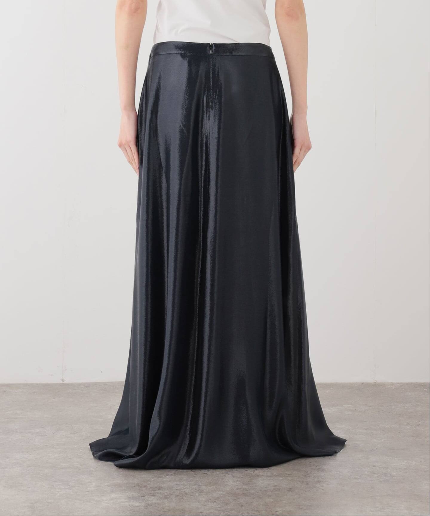 定価107800円　インドレス　アパルトモン　シルクエラスタイン　INDRESS INDRESS/インドレス】 PLAIN LUREX SKIRT（ロング・マキシ丈スカート
