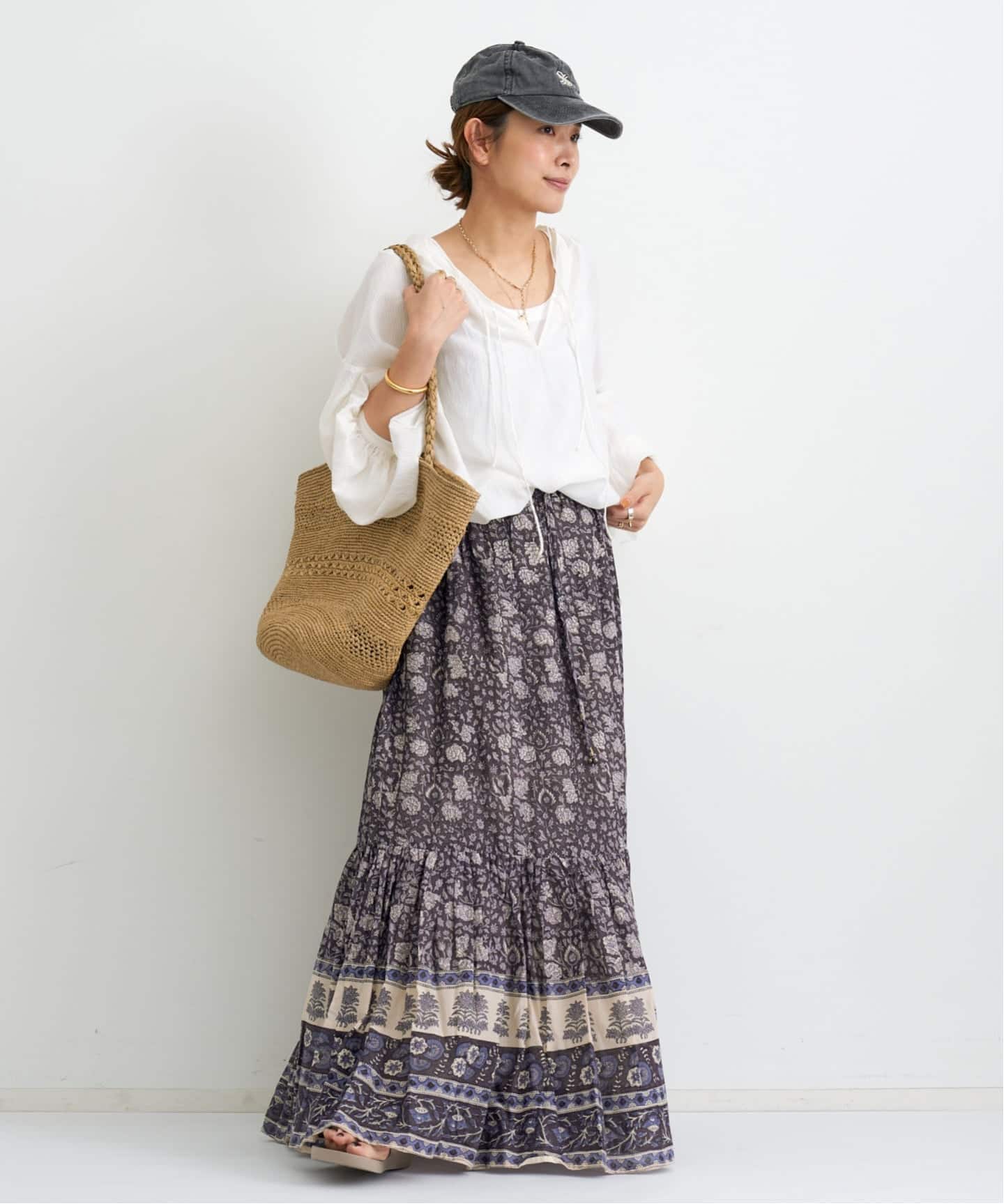 L'Appartement アパルトモン ロングスカート INDIAN LONG SKIRT（ロング・マキシ丈スカート）｜L'Appartement