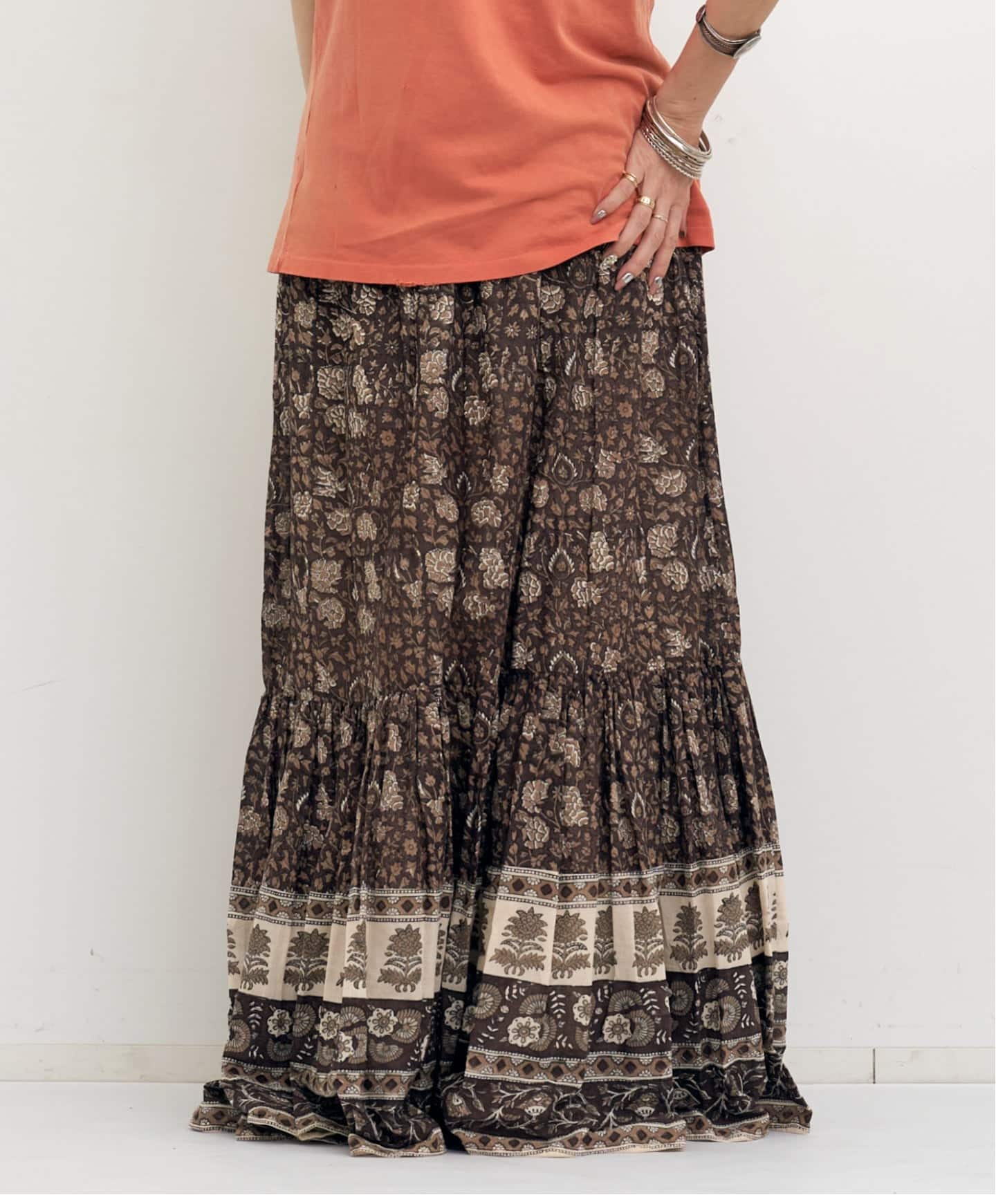 スカート L'APPARTEMENT 26SS INDIAN LONG SKIRT INDIAN LONG SKIRT（ロング・マキシ丈スカート）｜L'Appartement