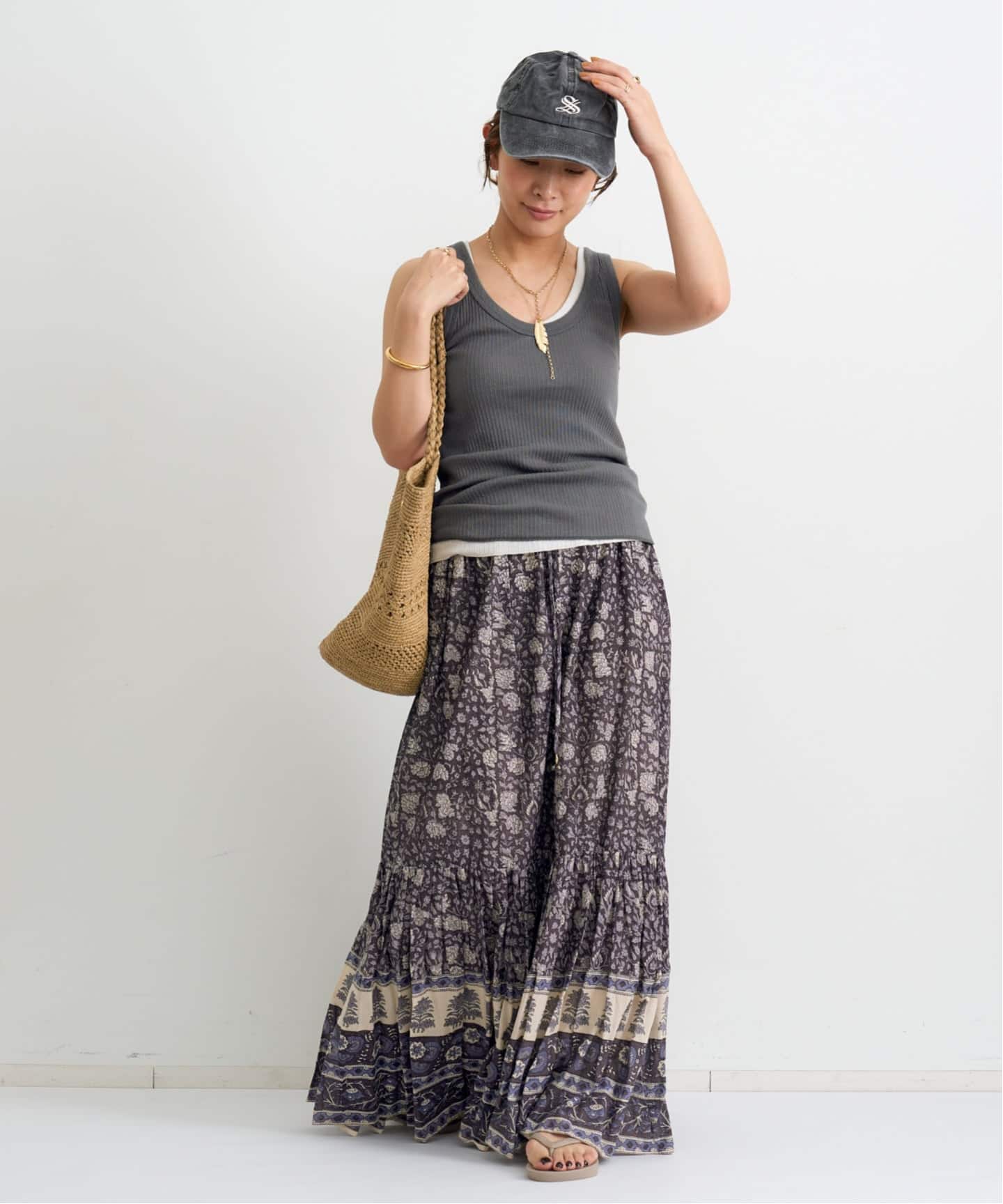 INDIAN LONG SKIRT（ロング・マキシ丈スカート）｜L'Appartement