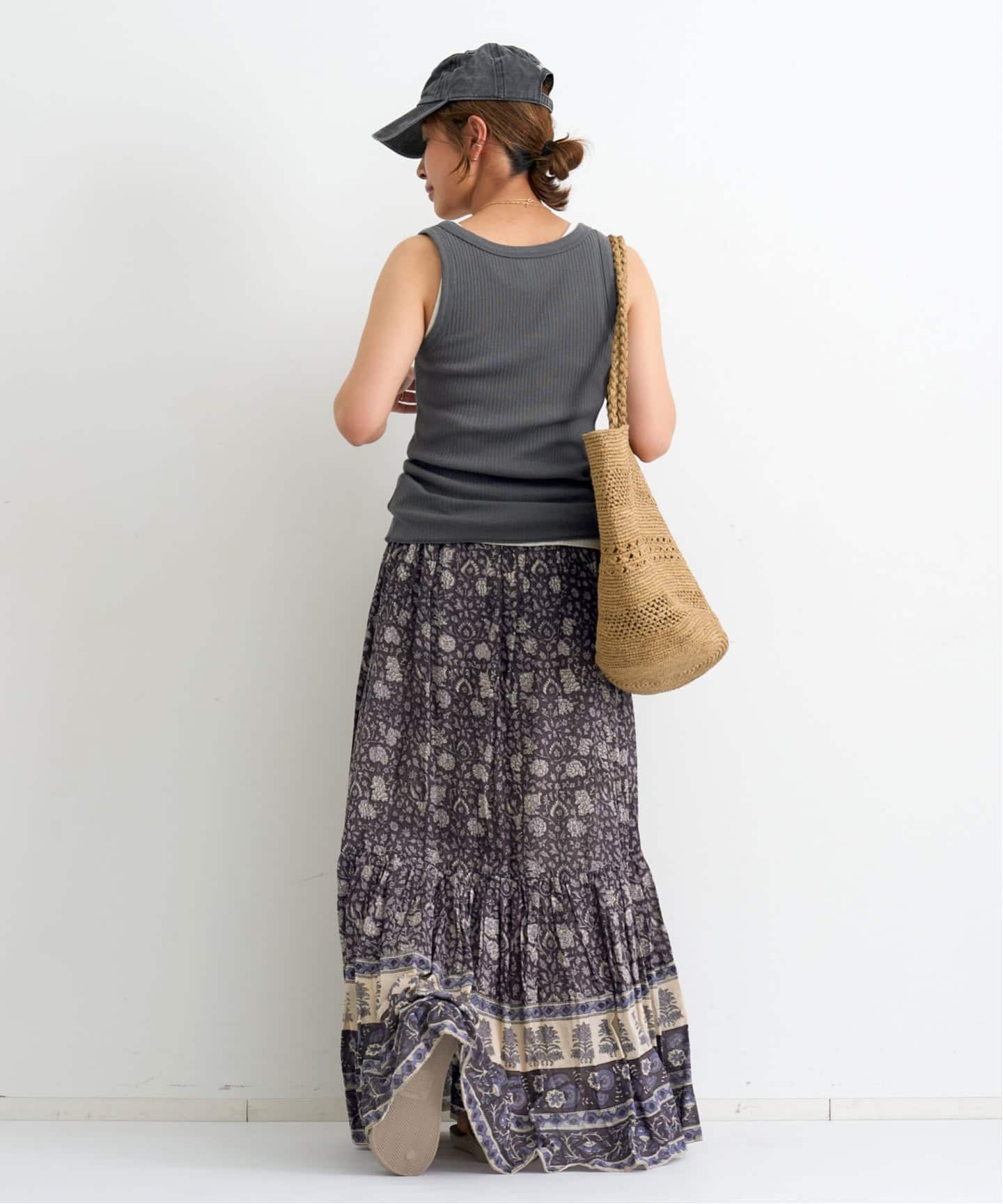 スカート L'APPARTEMENT 26SS INDIAN LONG SKIRT INDIAN LONG SKIRT（ロング・マキシ丈スカート）｜L'Appartement
