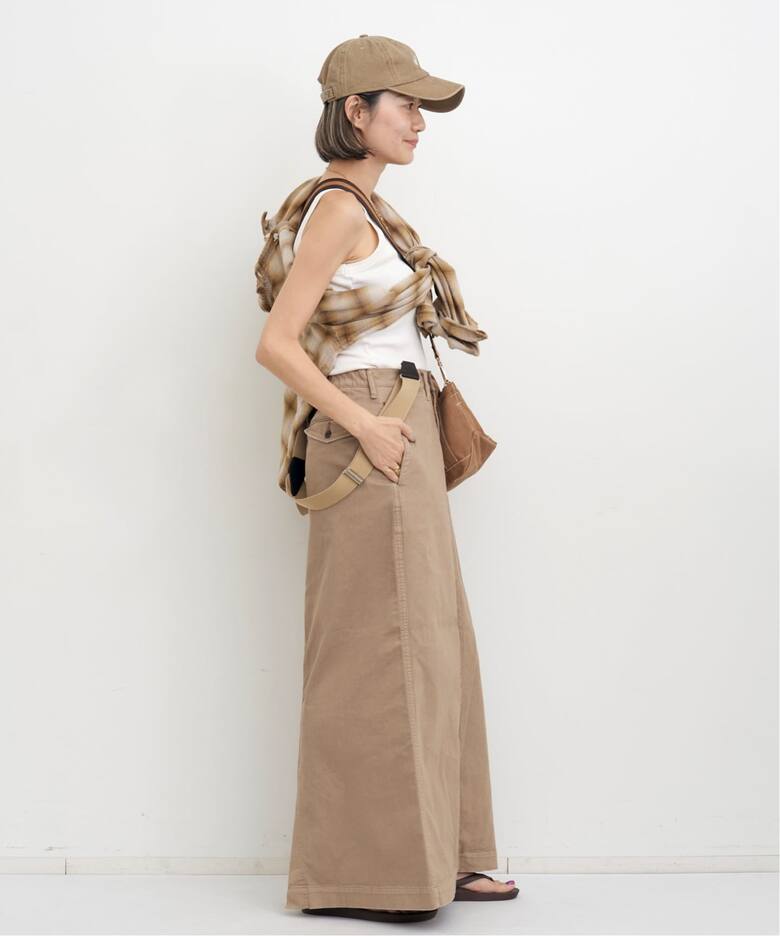 GOOD GRIEF!/グッド グリーフ】 VINTAGE WASHED CHINO SKIRT（ロング 