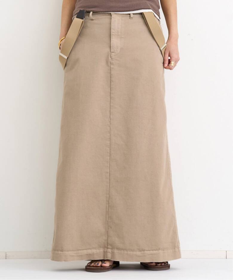 GOOD GRIEF!/グッド グリーフ】 VINTAGE WASHED CHINO SKIRT（ロング 