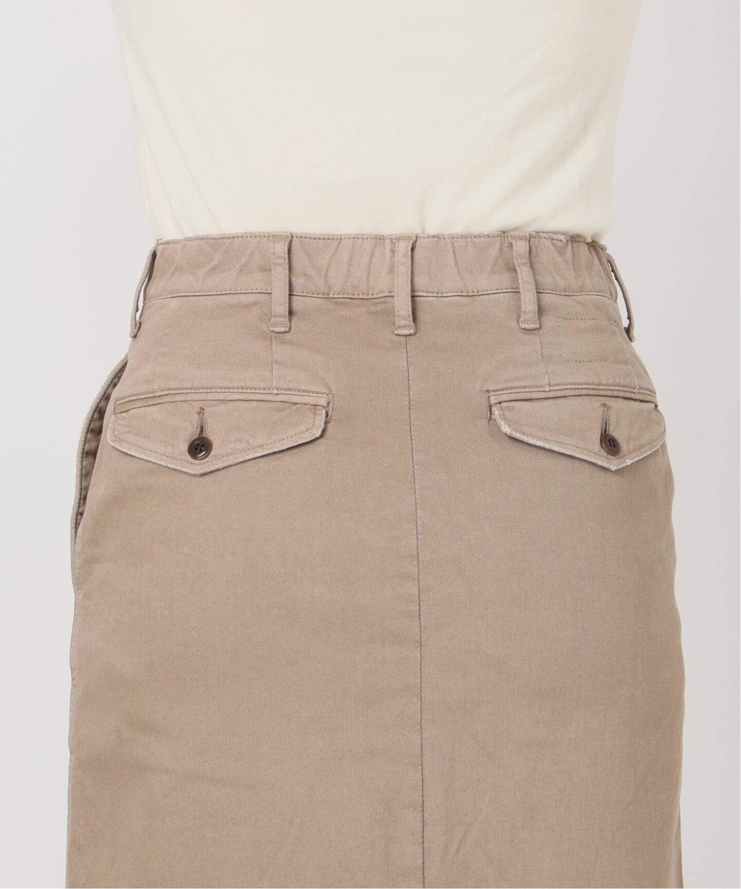 アパルトモン GOOD GRIEF Chino Volume Skirt GOOD GRIEF!/グッド グリーフ】 VINTAGE WASHED CHINO SKIRT（ロング