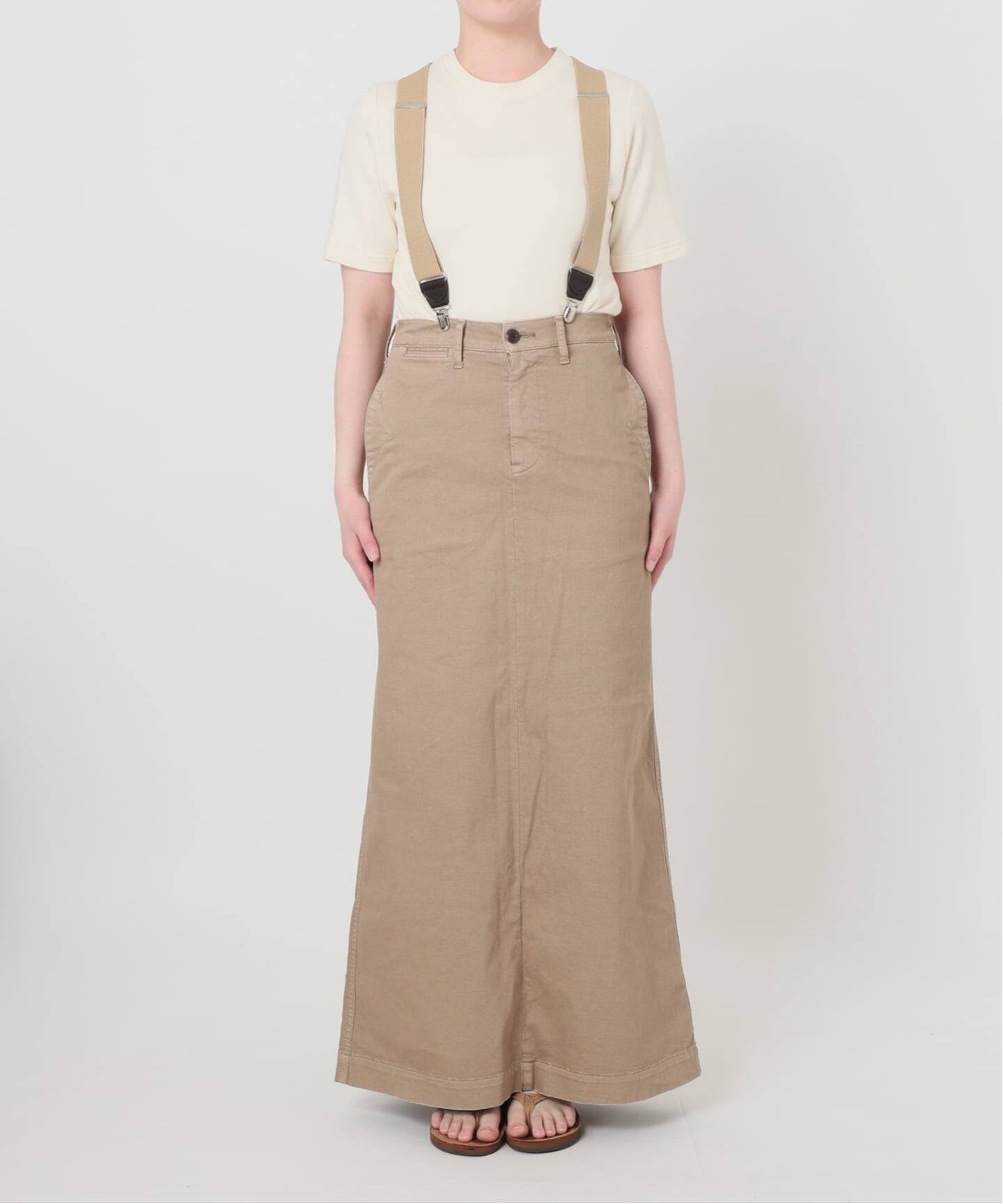 GOOD GRIEF!/グッド グリーフ】 VINTAGE WASHED CHINO SKIRT（ロング