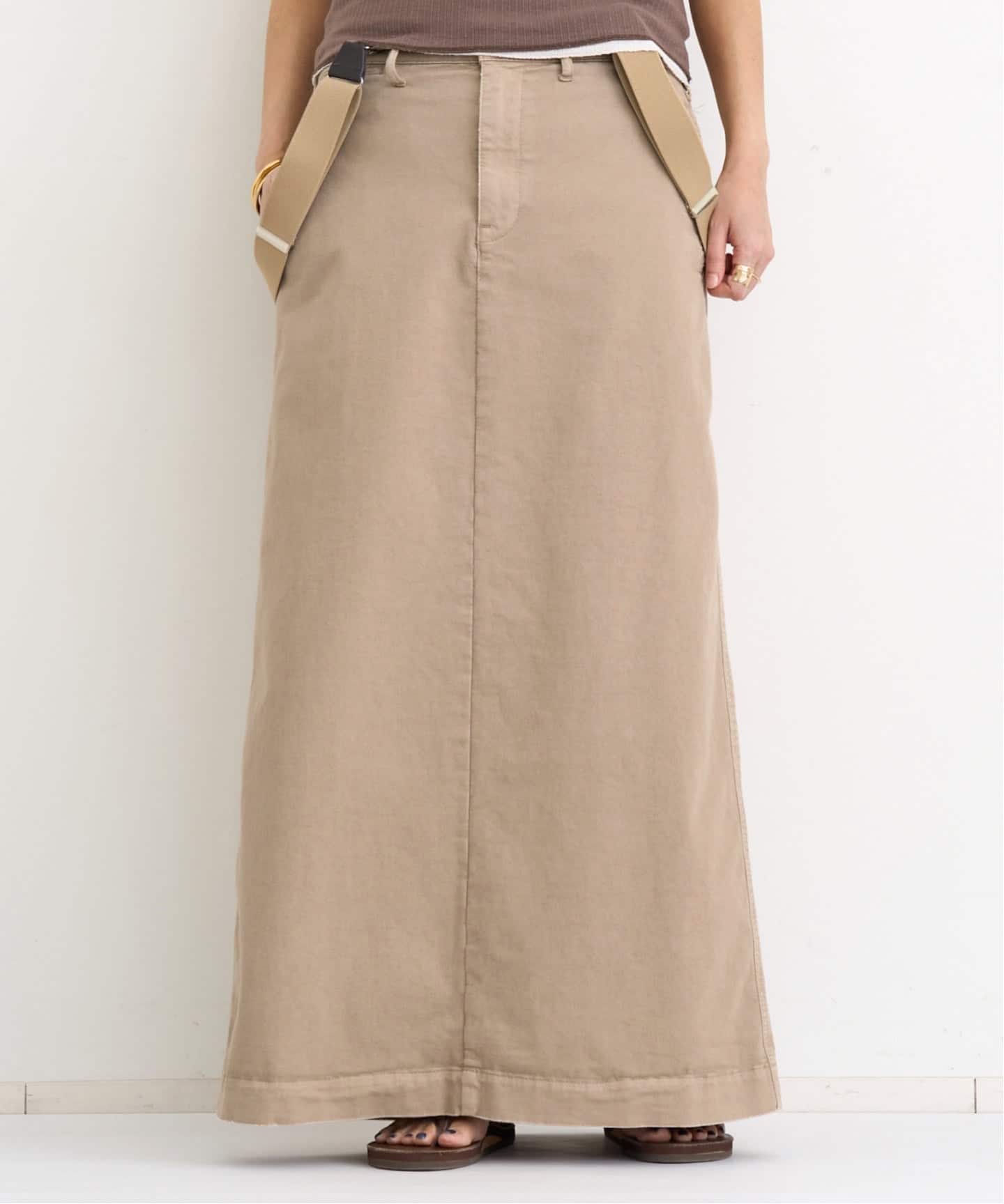 アパルトモン GOOD GRIEF Chino Volume Skirt GOOD GRIEF!/グッド グリーフ】 VINTAGE WASHED CHINO SKIRT（ロング
