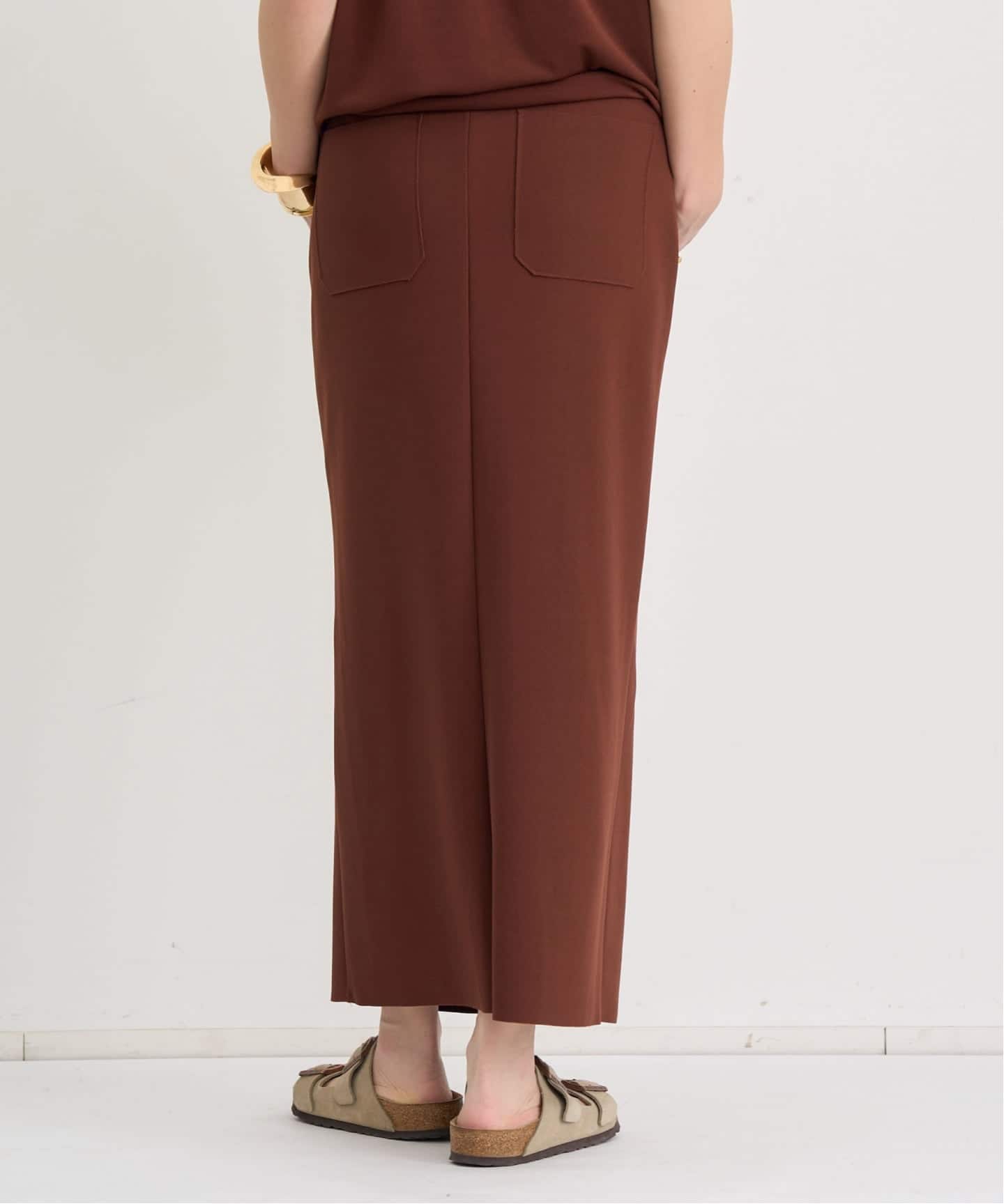BIRROT/ビロット】 BUTTONED WRAP SKIRT（ロング・マキシ丈スカート