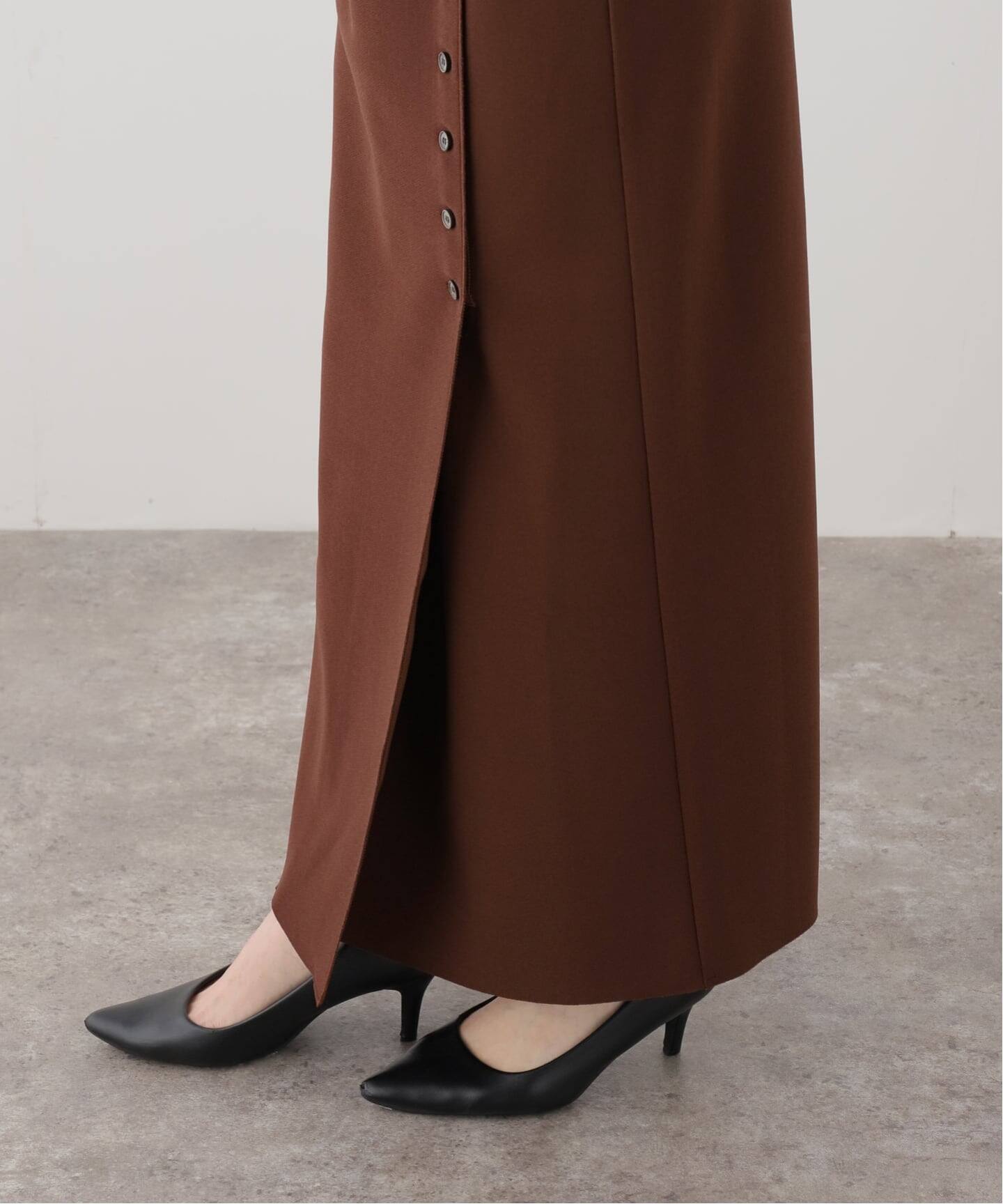 BIRROT/ビロット】 BUTTONED WRAP SKIRT（ロング・マキシ丈スカート