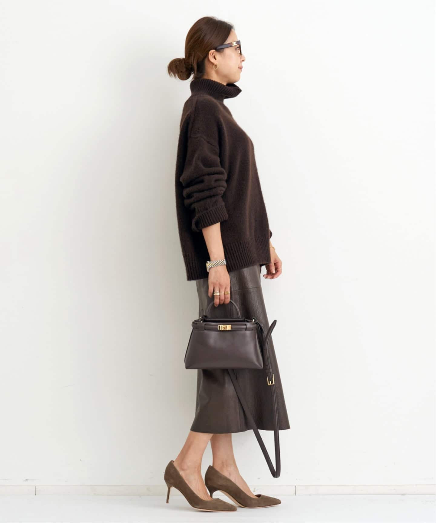MADISONBLUE/マディソンブルー】A LINE LEATHER SKIRT（その他スカート