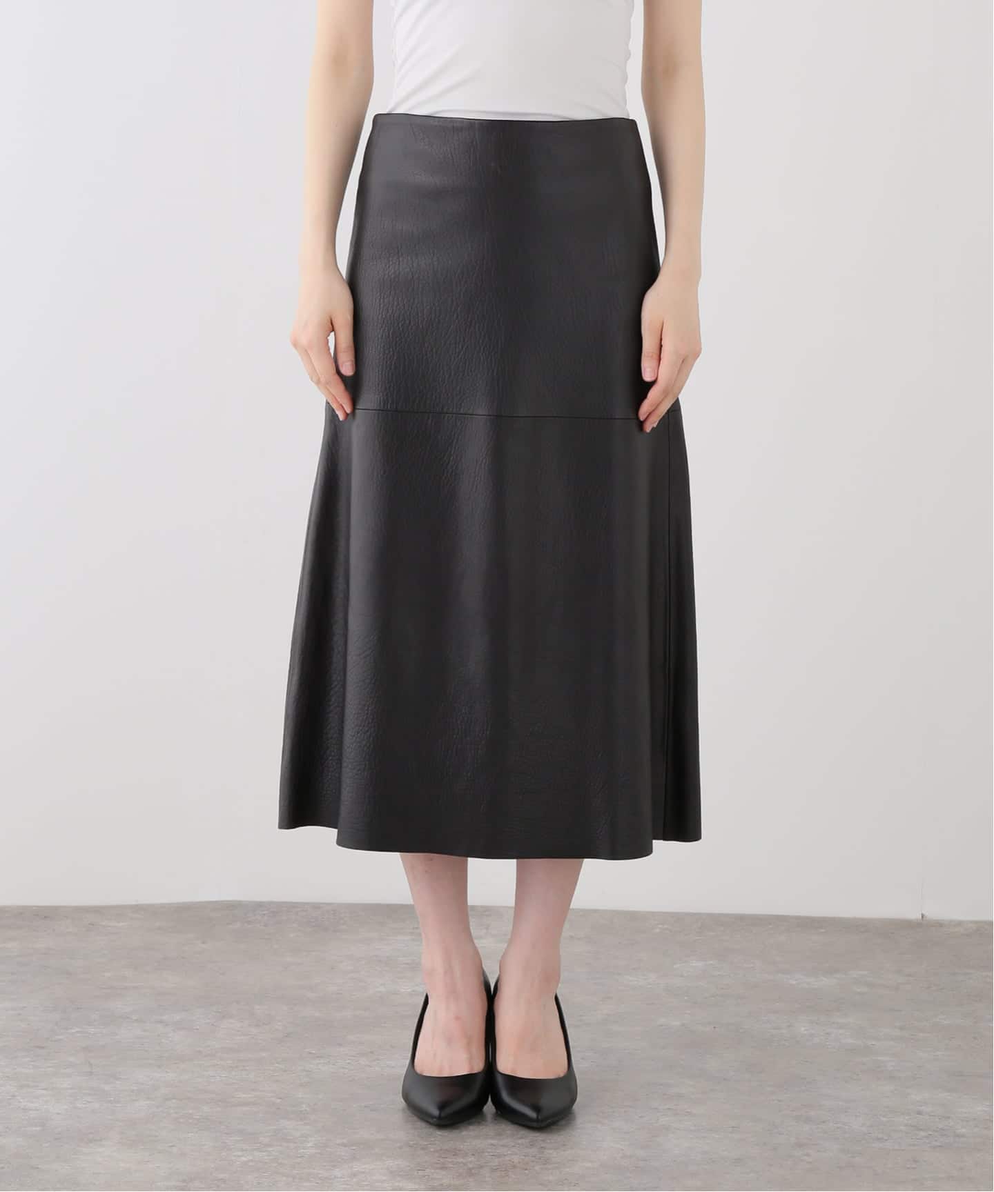 MADISONBLUE/マディソンブルー】A LINE LEATHER SKIRT（その他スカート