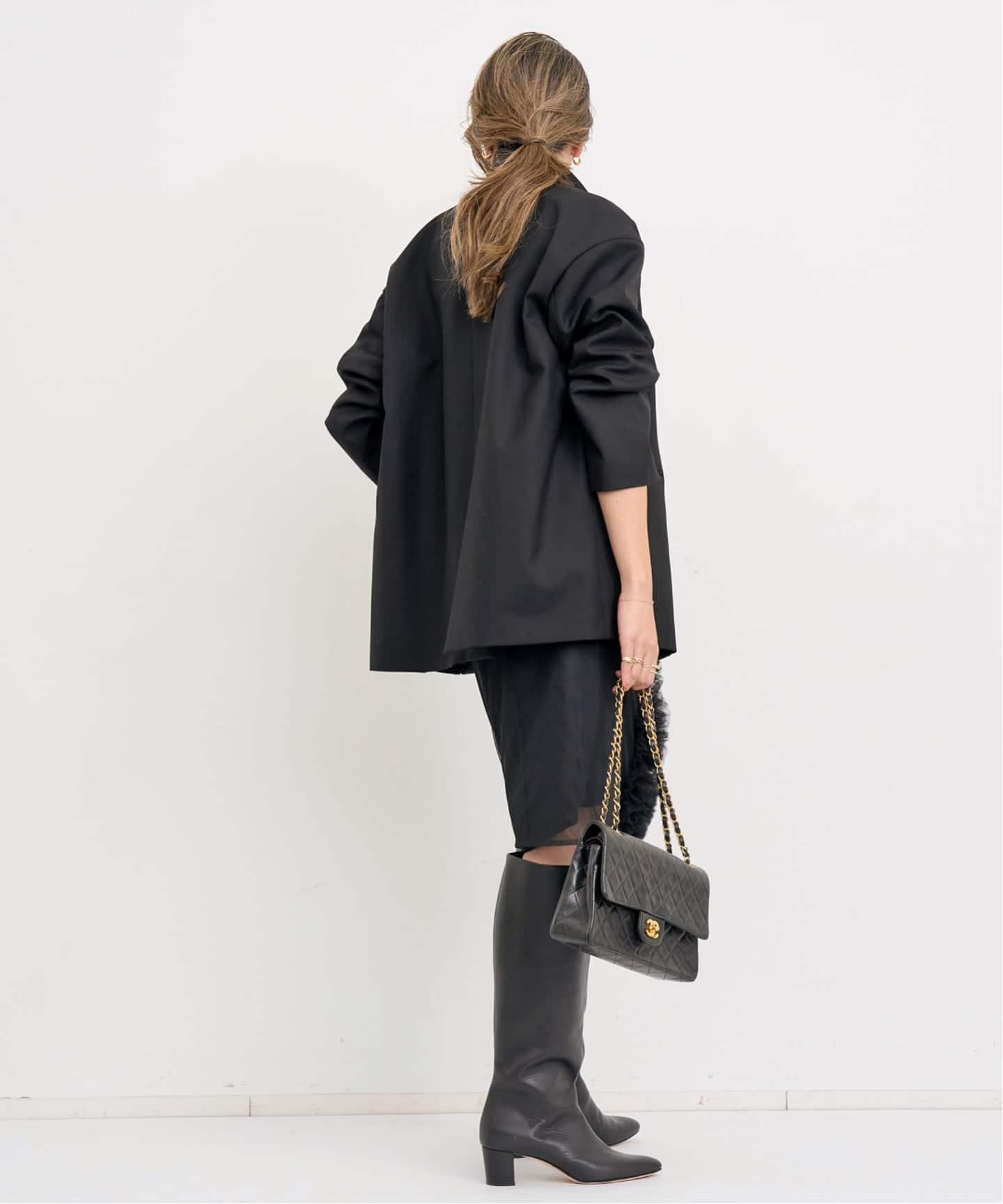 Col Pierrot/コル ピエロ】 TULLE FLOWER SKIRT（ひざ丈スカート）｜L