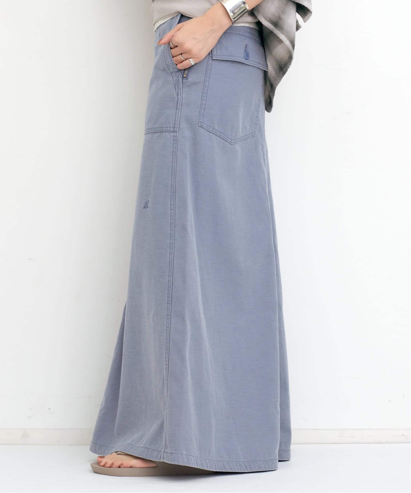MADISON BLUE/マディソン ブルー】 FATIGUE PANEL FLARE LONG SKIRT