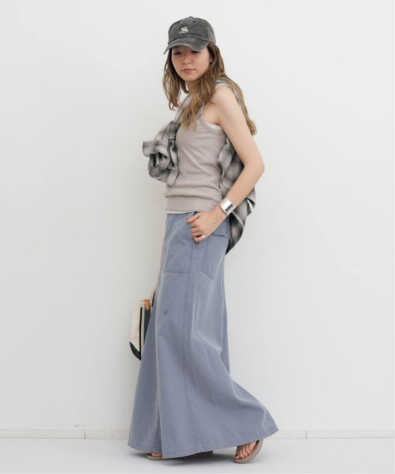 MADISON BLUE/マディソン ブルー】 FATIGUE PANEL FLARE LONG SKIRT 