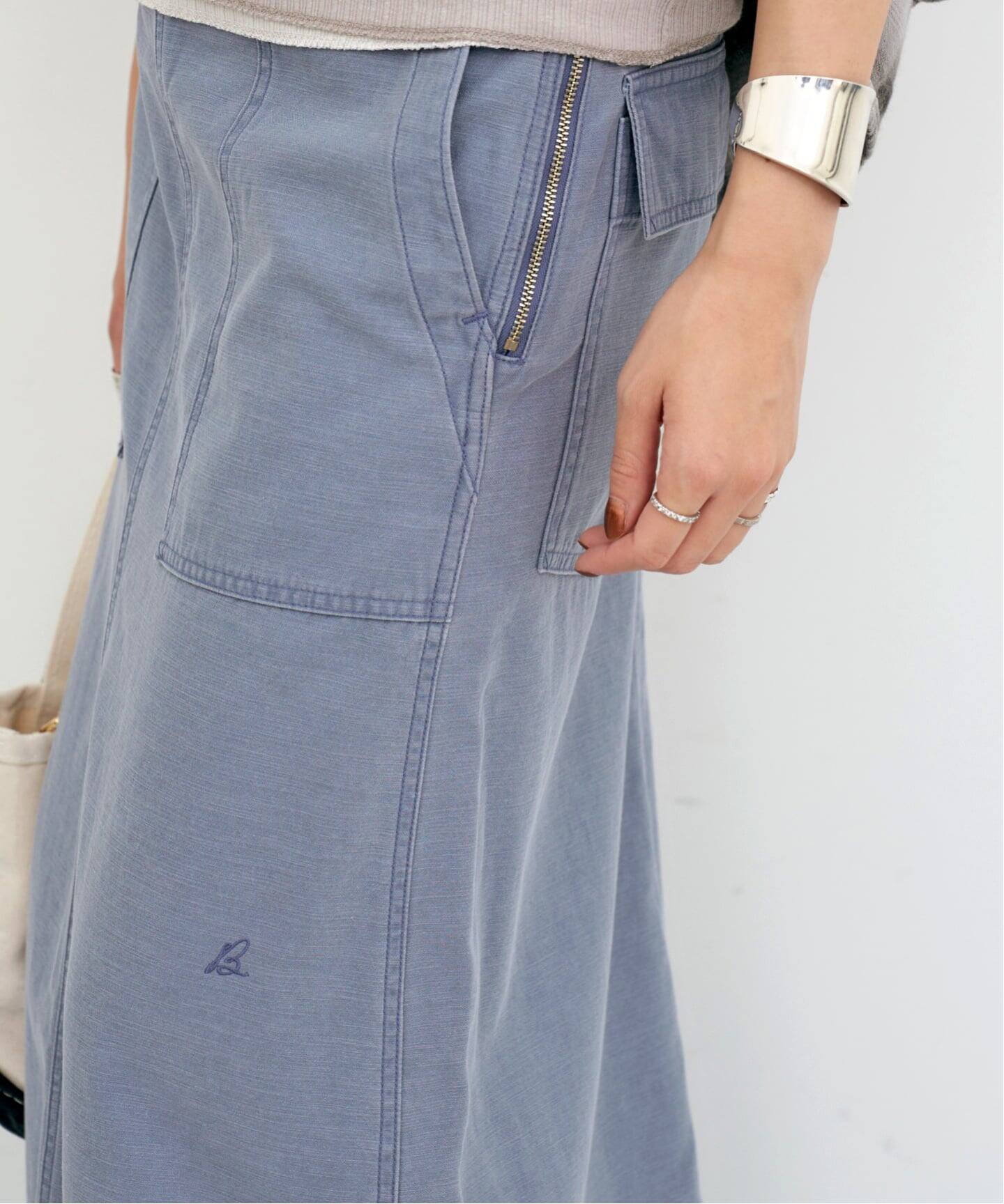 MADISON BLUE/マディソン ブルー】 FATIGUE PANEL FLARE LONG SKIRT