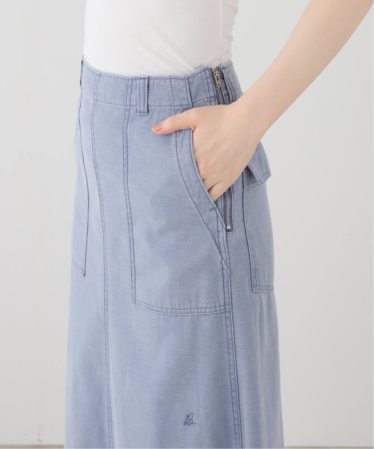 MADISON BLUE/マディソン ブルー】 FATIGUE PANEL FLARE LONG SKIRT