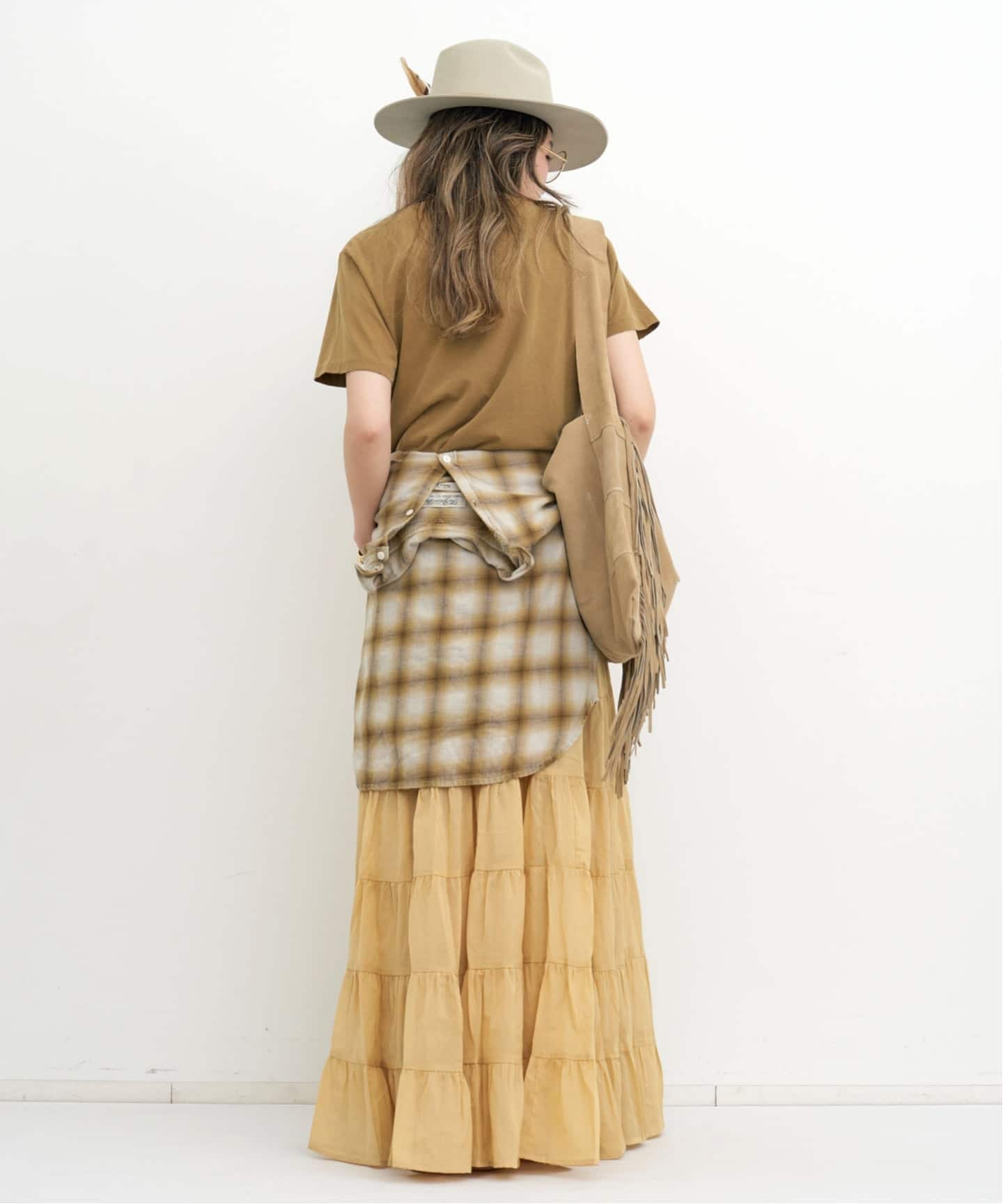 COUTURE D'ADAM/クチュールドアダム】 TIERED SKIRT（ロング・マキシ丈