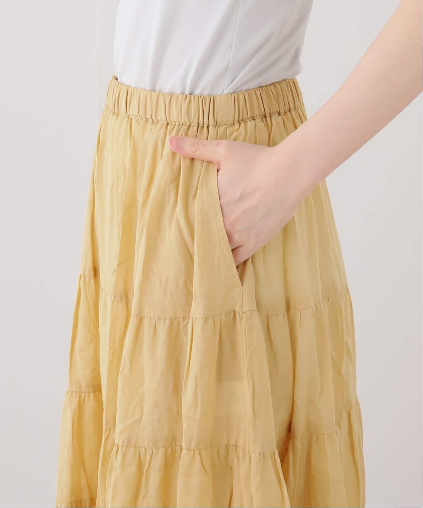 COUTURE D'ADAM/クチュールドアダム】 TIERED SKIRT(ロング・マキシ丈 COUTURE D'ADAM/クチュールドアダム】 TIERED SKIRT(ロング・マキシ丈