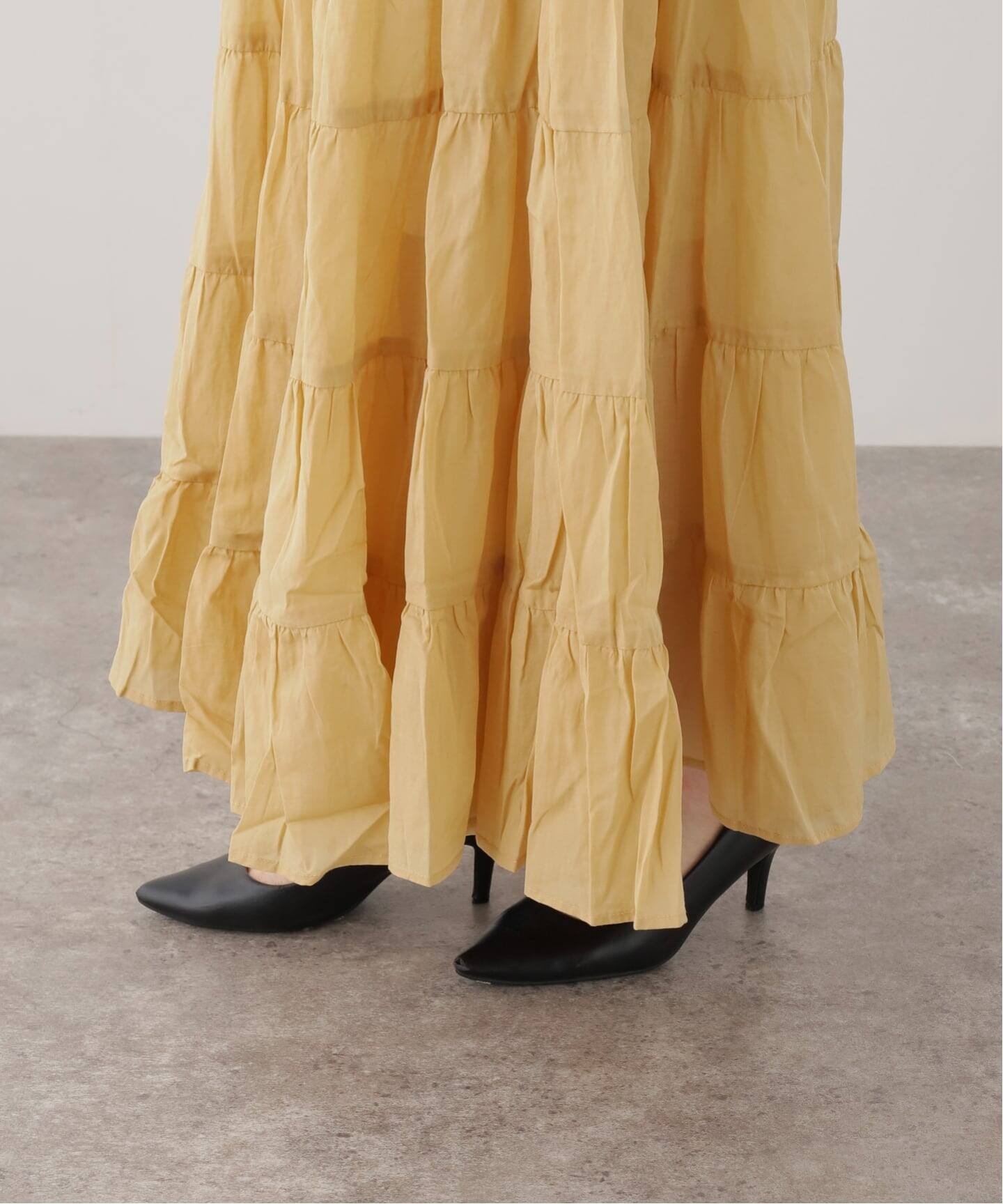 COUTURE D'ADAM/クチュールドアダム】 TIERED SKIRT（ロング・マキシ丈