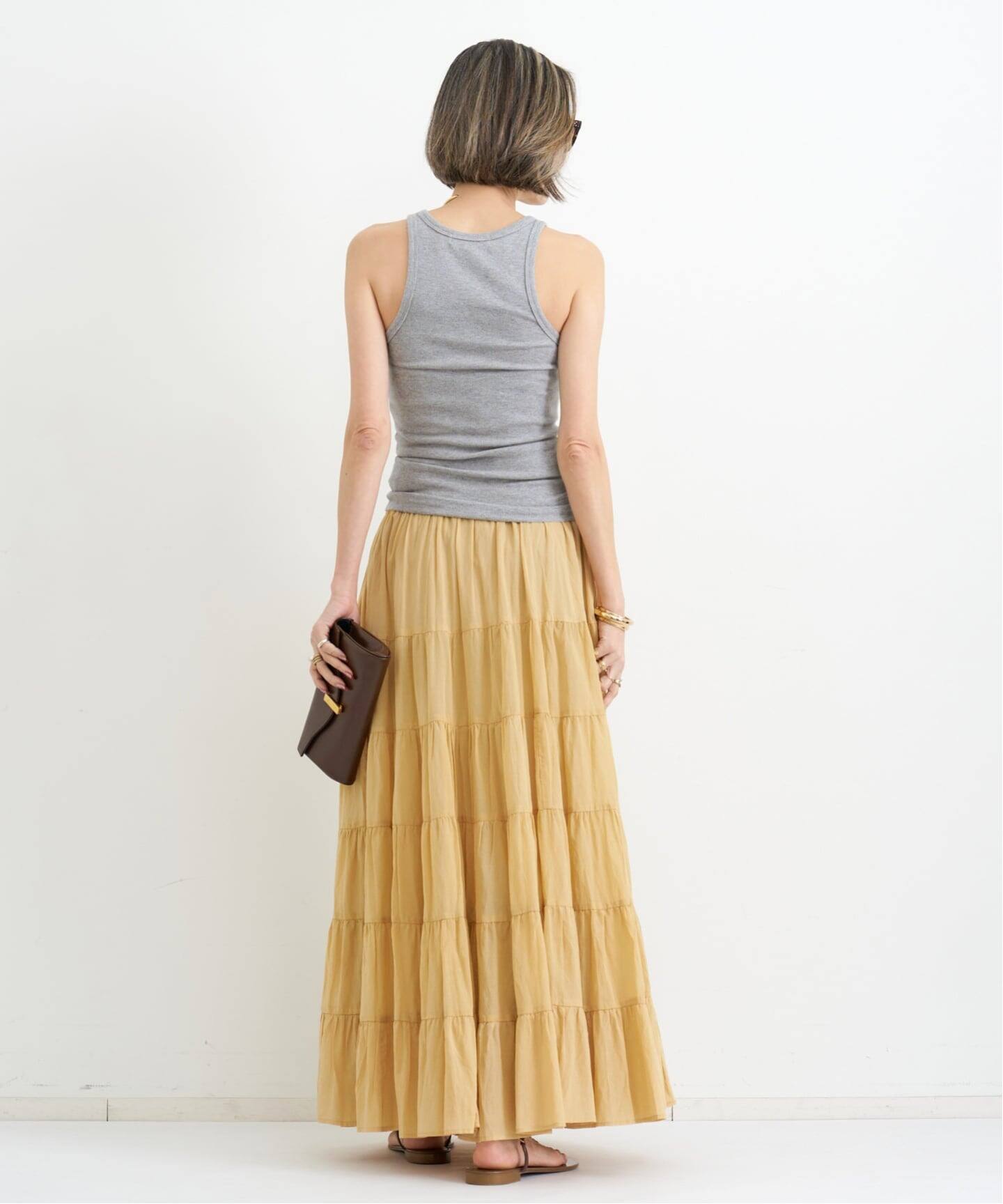 COUTURE D'ADAM/クチュールドアダム】 TIERED SKIRT（ロング・マキシ丈
