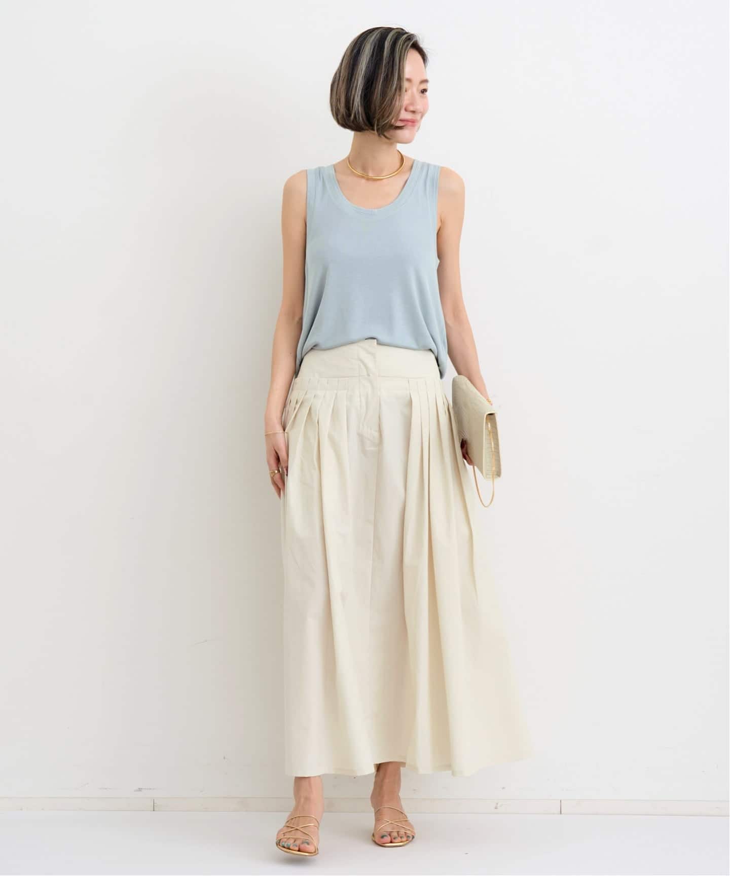 スタジオニコルソン BUSTAS Skirt スカート STUDIO NICHOLSON/スタジオ ニコルソン】 GATHERED SKIRT（その他