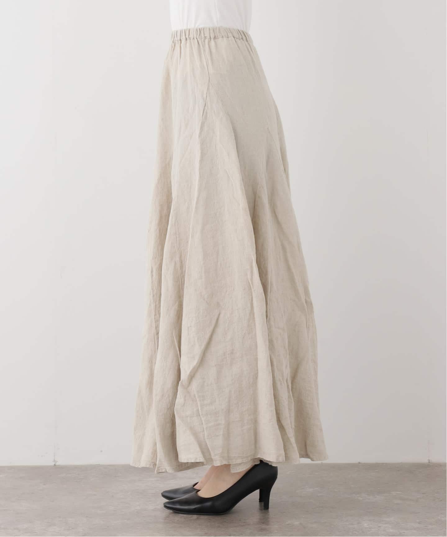 メゾンドバカンス 白色の大きい方 MAISON DE VACANCES/メゾン ド バカンス】 VOLUME 2WAY SKIRT（ロング