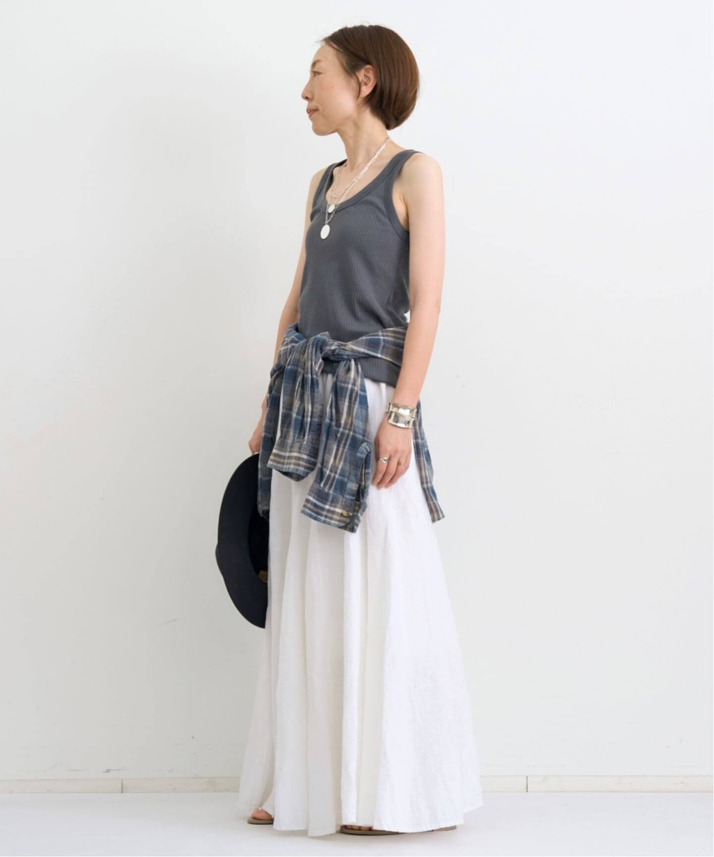 MAISON DE VACANCES/メゾン ド バカンス】 VOLUME 2WAY SKIRT（ロング