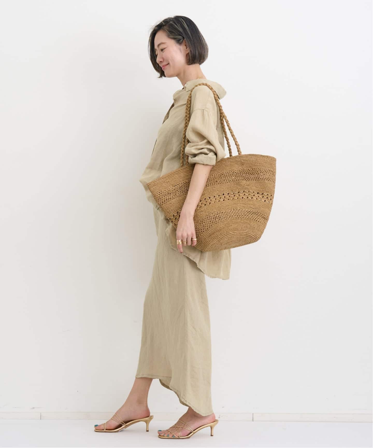 JAMES PERSE/ジェームス パース】 LINEN SKIRT（その他スカート）｜L
