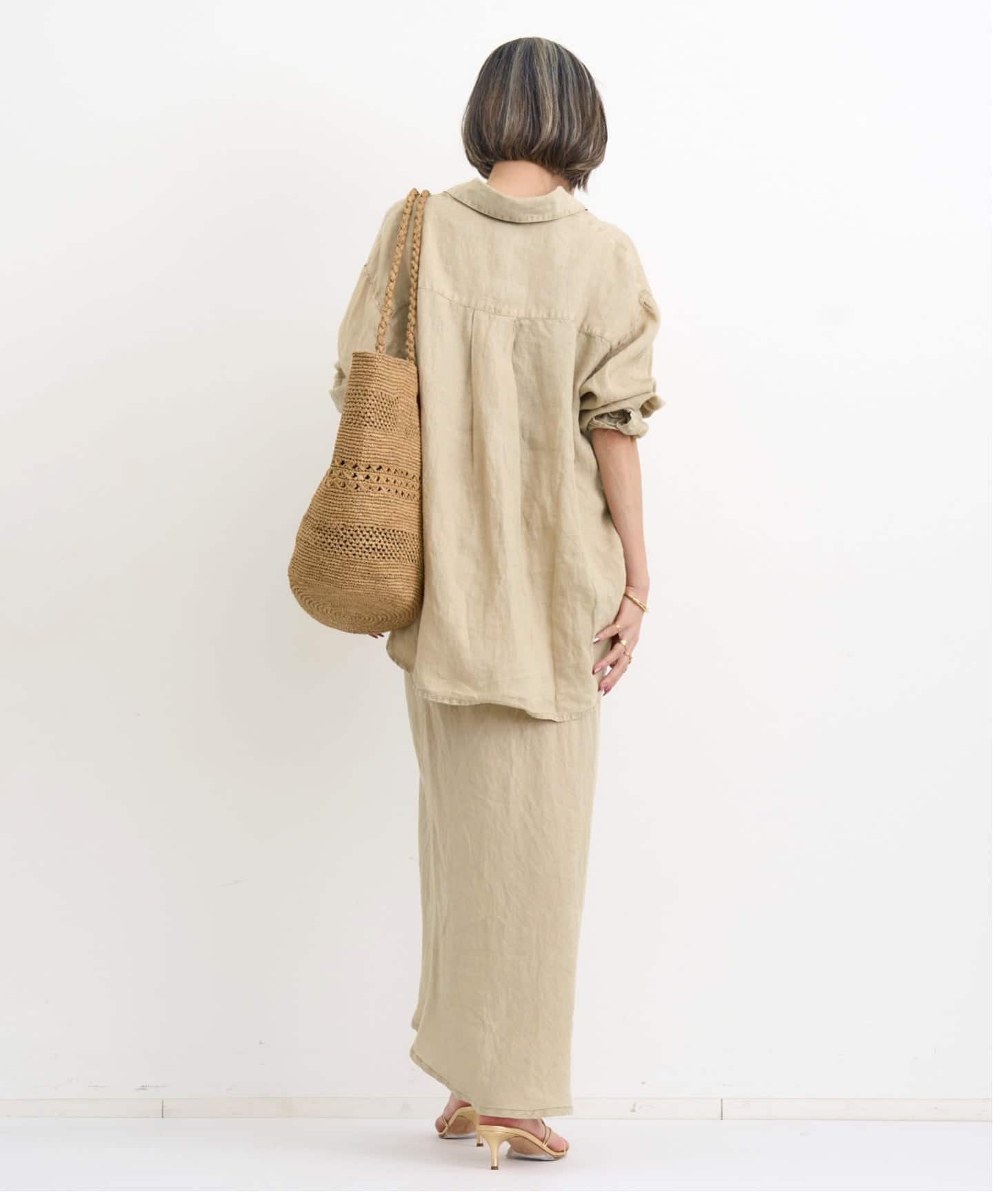 JAMES PERSE/ジェームス パース】 LINEN SKIRT（その他スカート）｜L