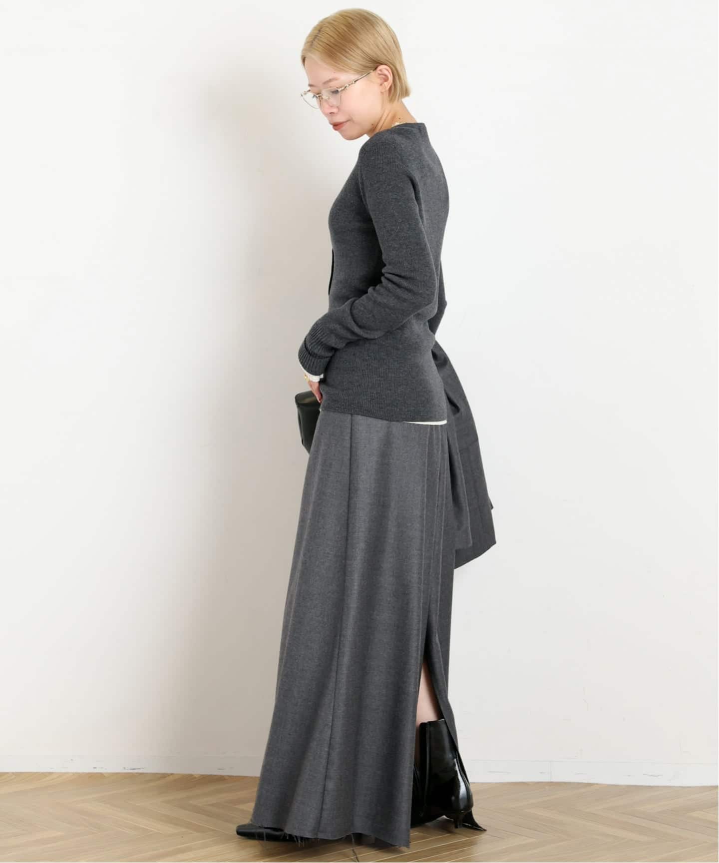 予約》*Structured maxi skirt（ロング・マキシ丈スカート）｜AP