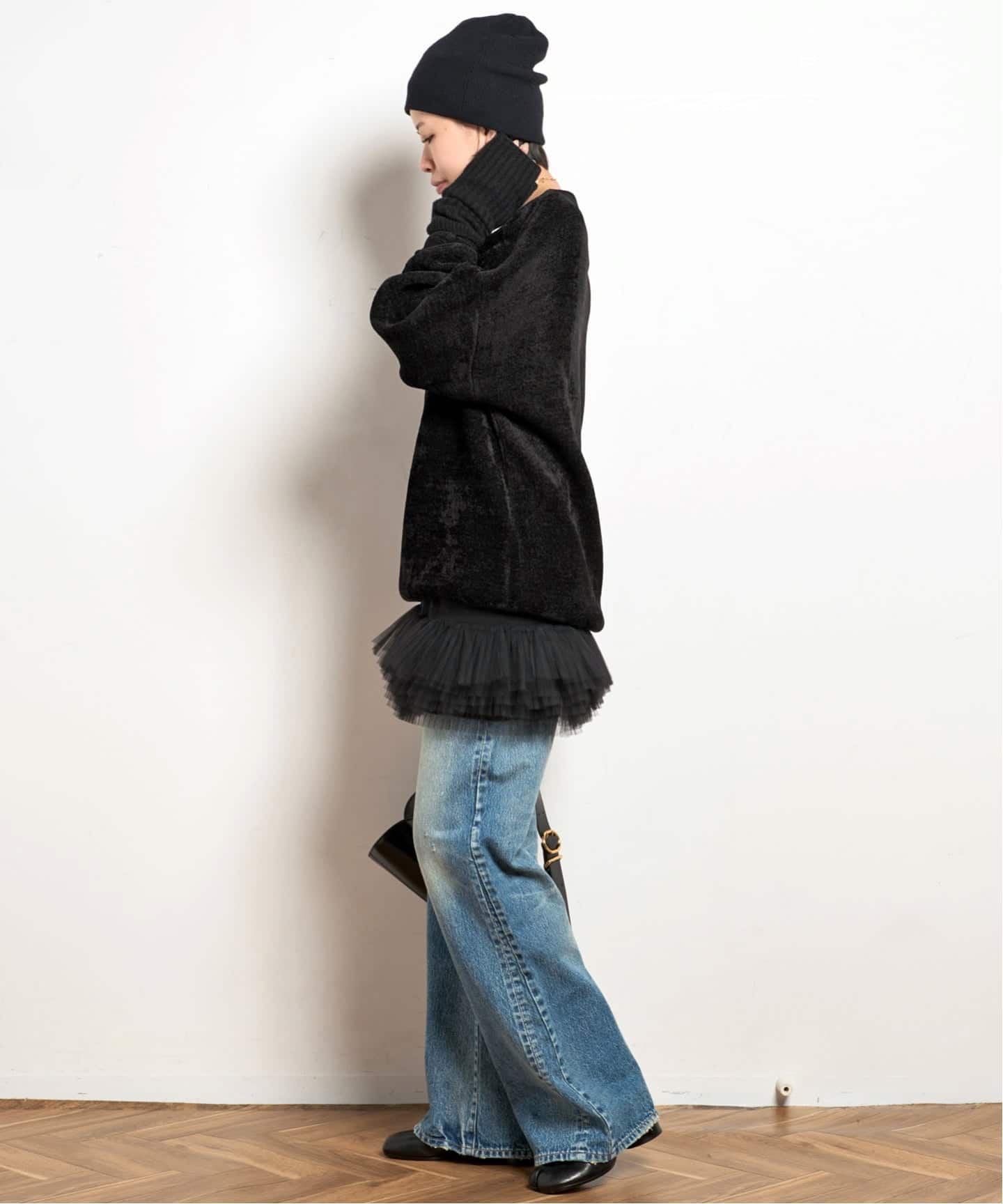ベアトップ/チューブトップ AP STUDIO ARCHIVE STANCE2way tulle Skirt ARCHIVE STANCE/アーカイブスタンス】2way tulle Skirt（ミニスカート
