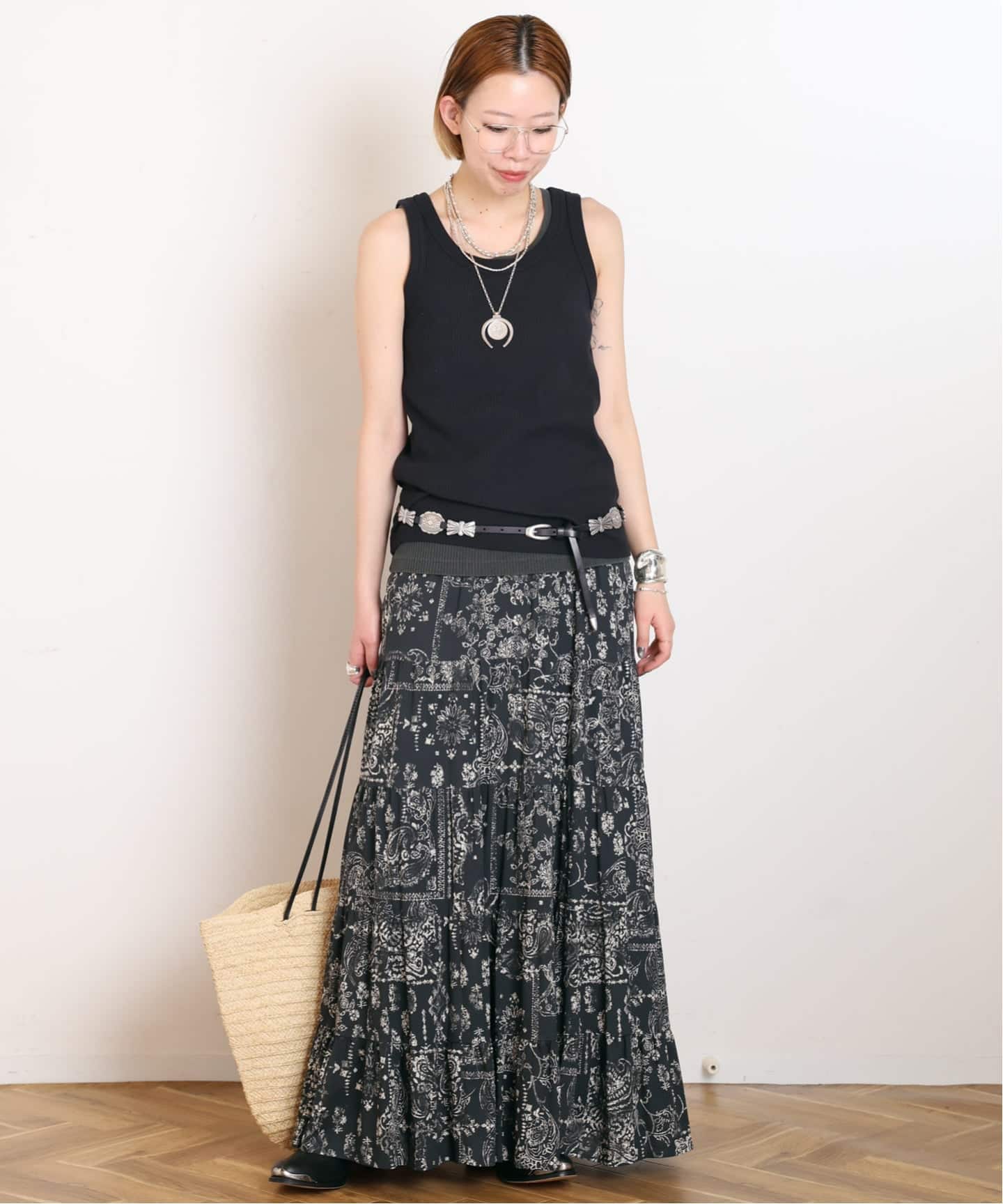 COUTURE D'ADAM/クチュールドアダム】別注Bandana College Print Skirt