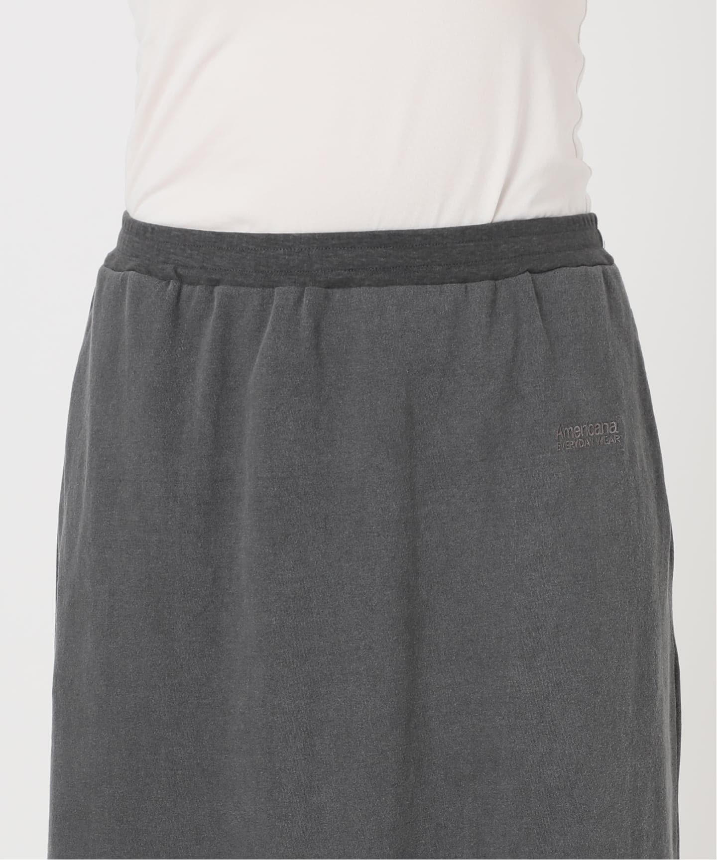 新品●AMERICANAプルオーバー&amp;スカート●カーキ● AMERICANA/アメリカーナ】 SWEAT SKIRT（ロング・マキシ丈スカート