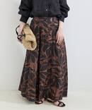 手洗い可 / ウォーターカラータッチプリントスカート