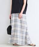 《S/Mサイズ展開》手洗い可 / フレンチリネンギャザースカート