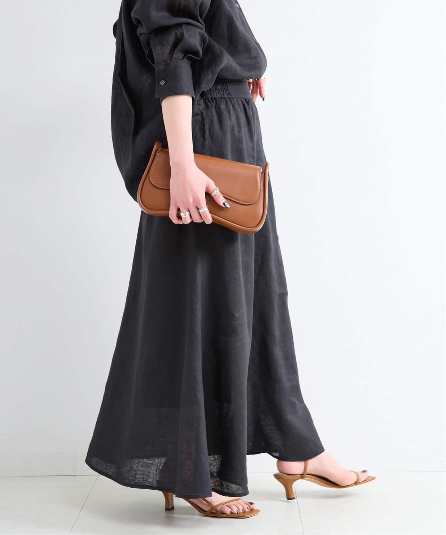追加》《S/Mサイズ展開》手洗い可 / フレンチリネンギャザースカート