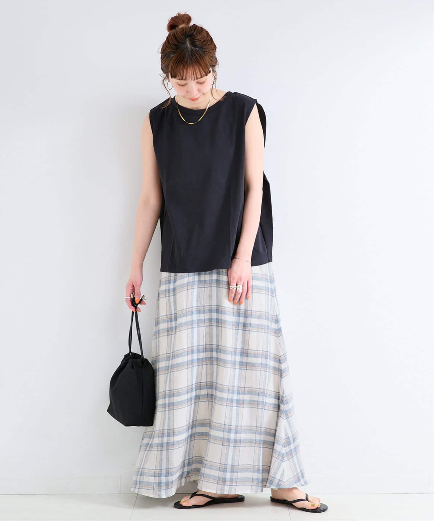 追加》《S/Mサイズ展開》手洗い可 / フレンチリネンギャザースカート