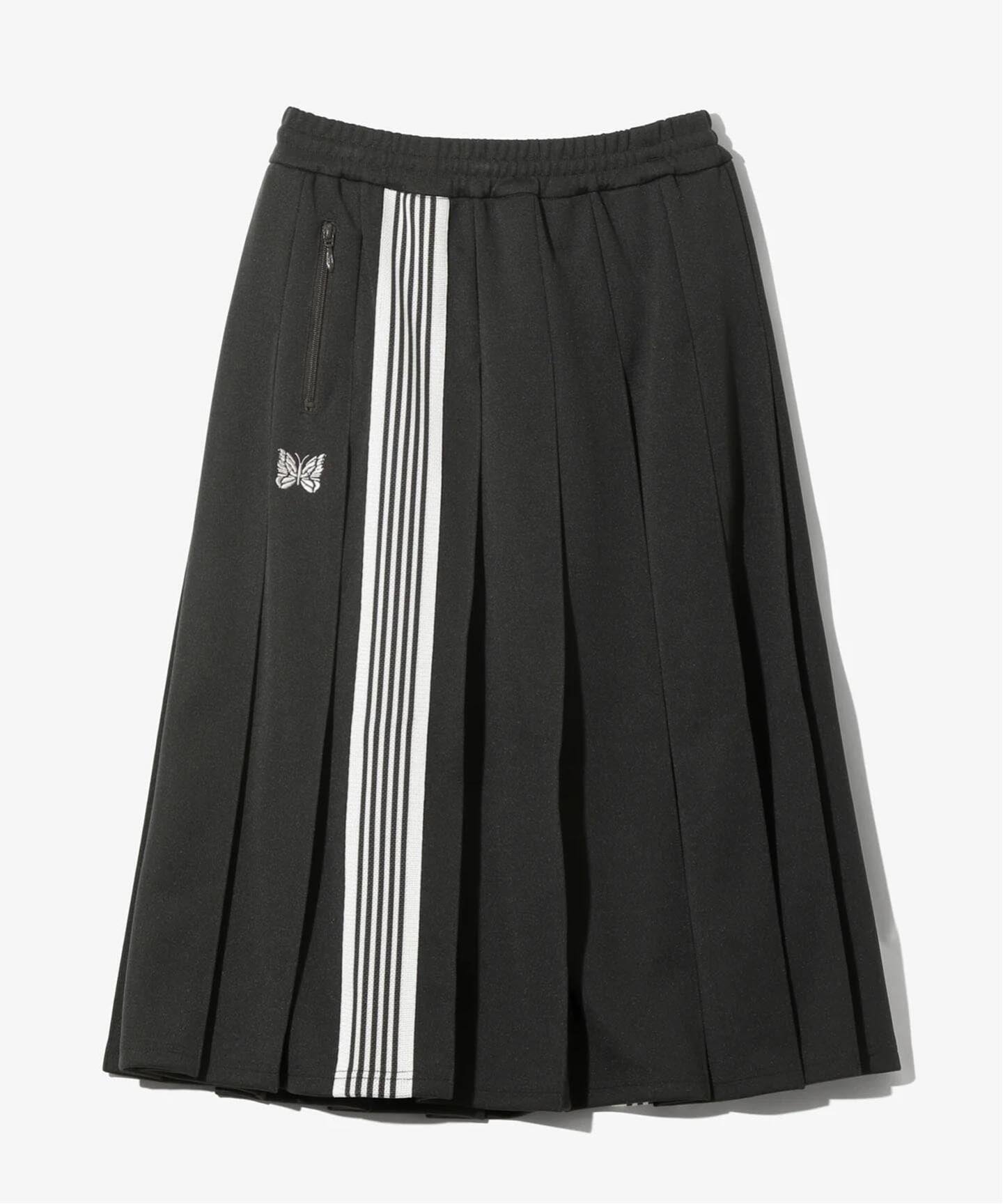 ジョイントワークスニードルズ Pleated Track Skirt NEEDLES/ニードルズ Pleated Track Skirt - Poly Smooth（ロング